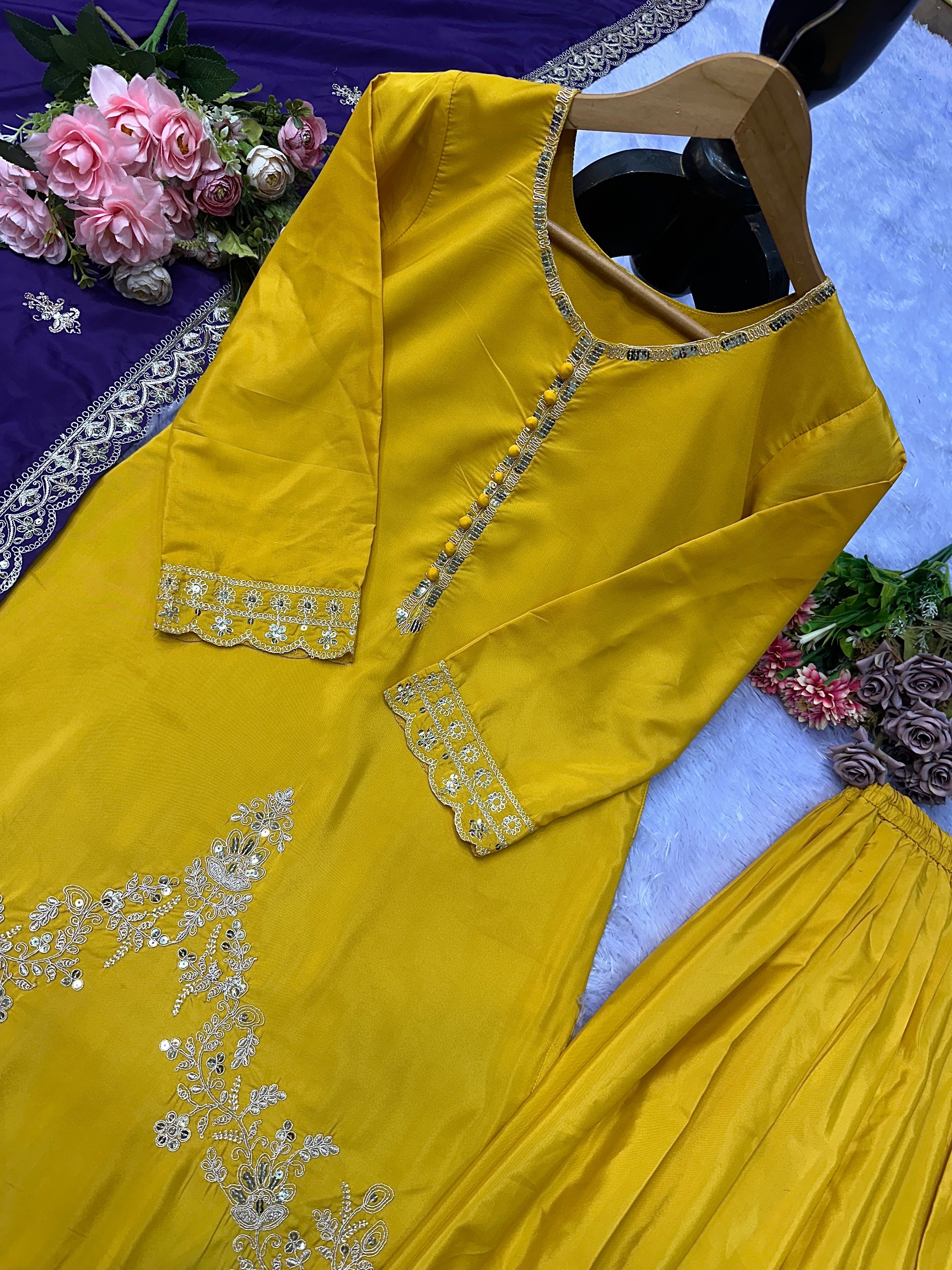 Party Wear Beautiful Top-Bottom And Designer Dupatta