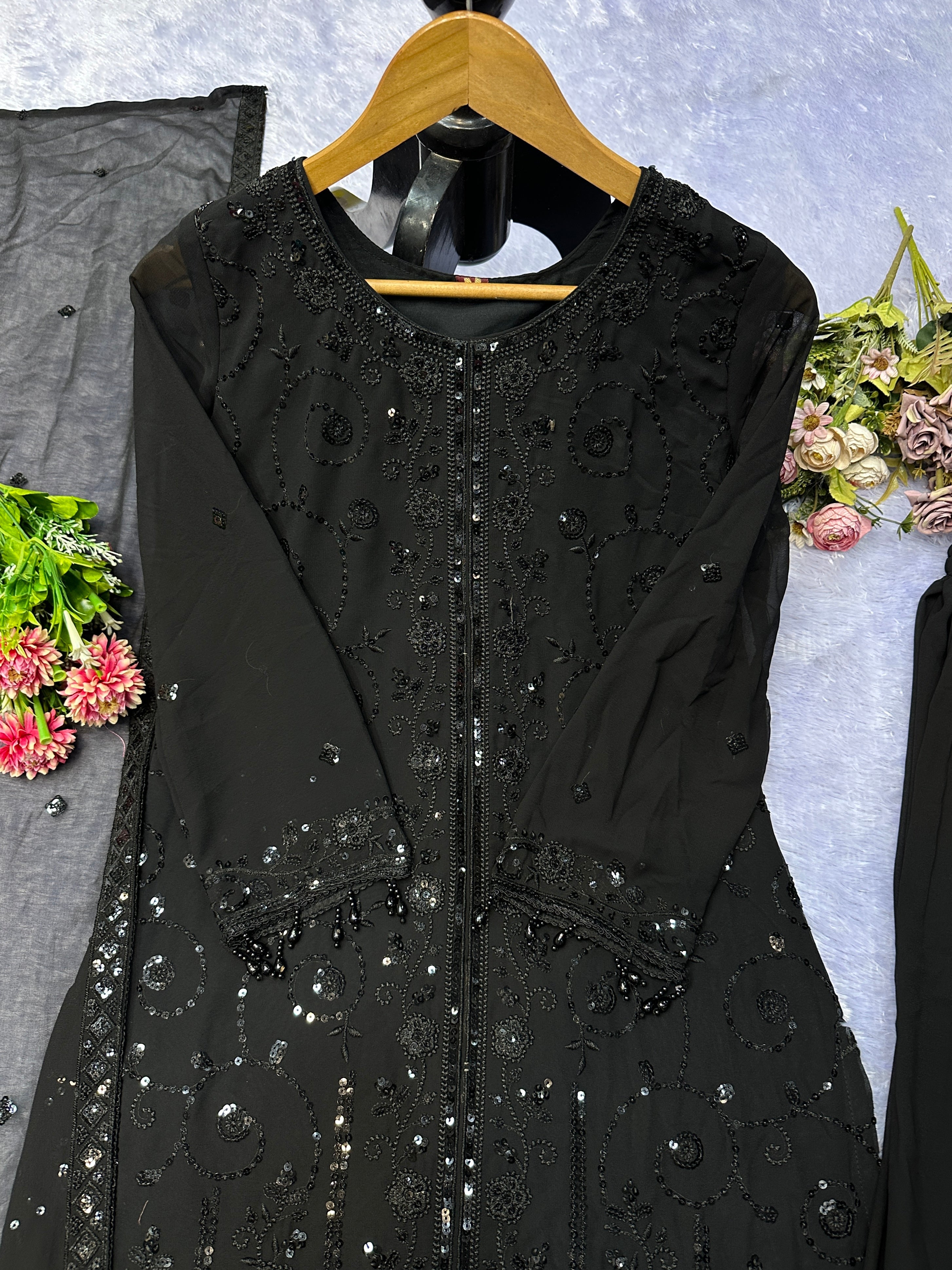 Party Wear Designer Top-Bottom And Beautiful Dupatta