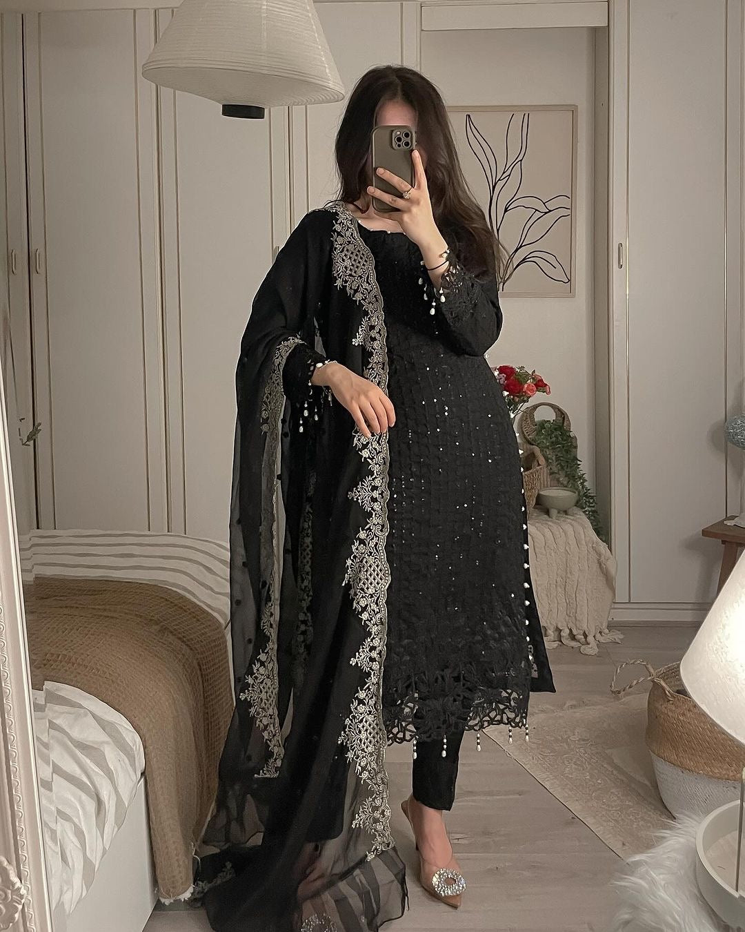 Party Wear Designer Top-Bottom And Beautiful Dupatta