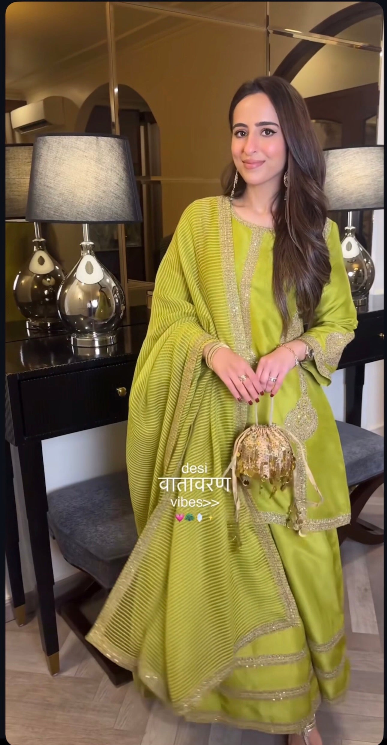 Designer Party Wear Beautiful Palazzo Set With Sequence & Zari Work