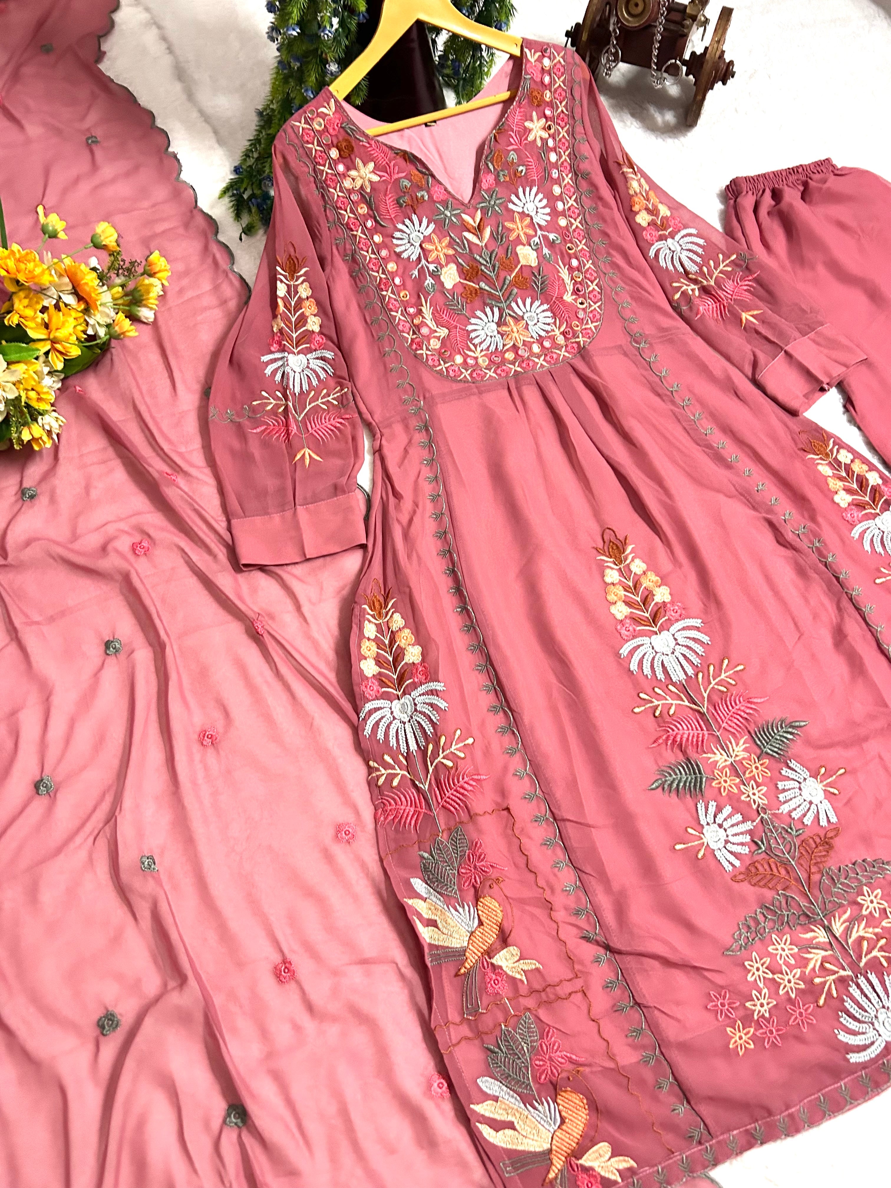 Party Wear Beautiful Top And Bottom With Dupatta