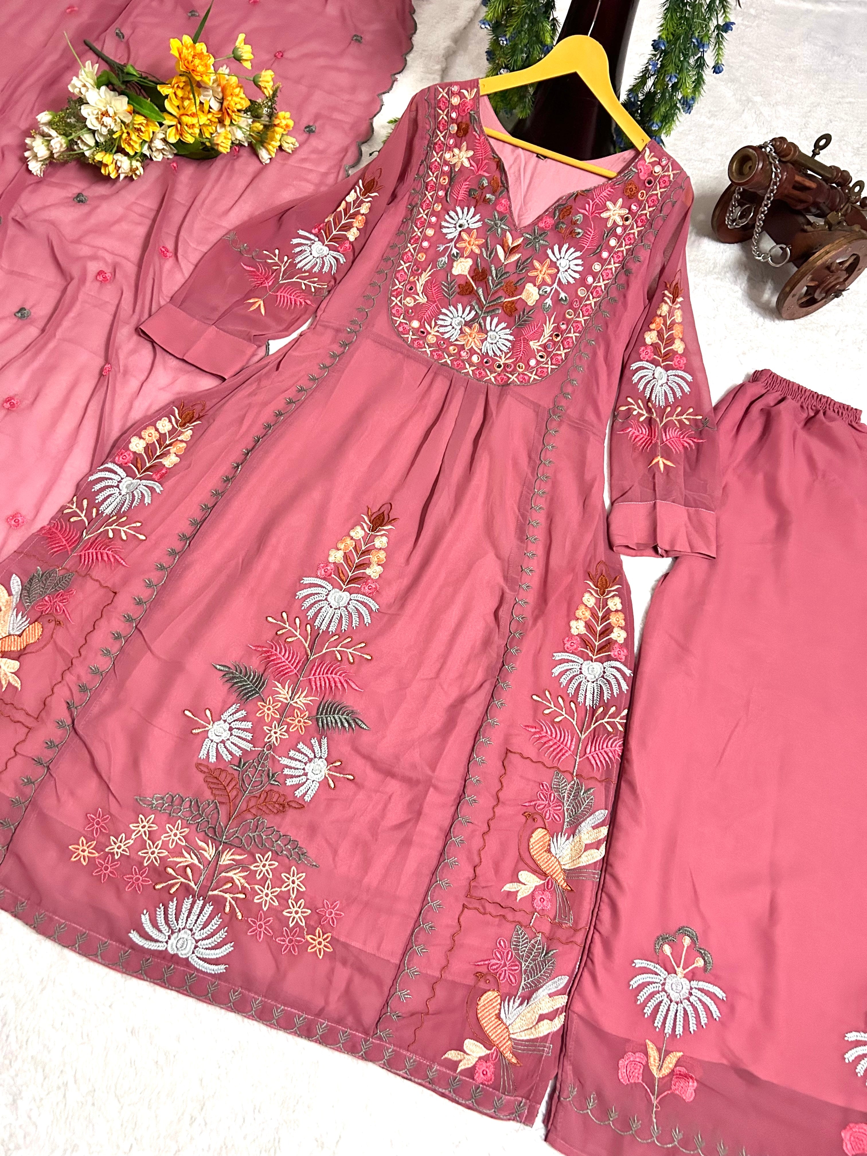 Party Wear Beautiful Top And Bottom With Dupatta