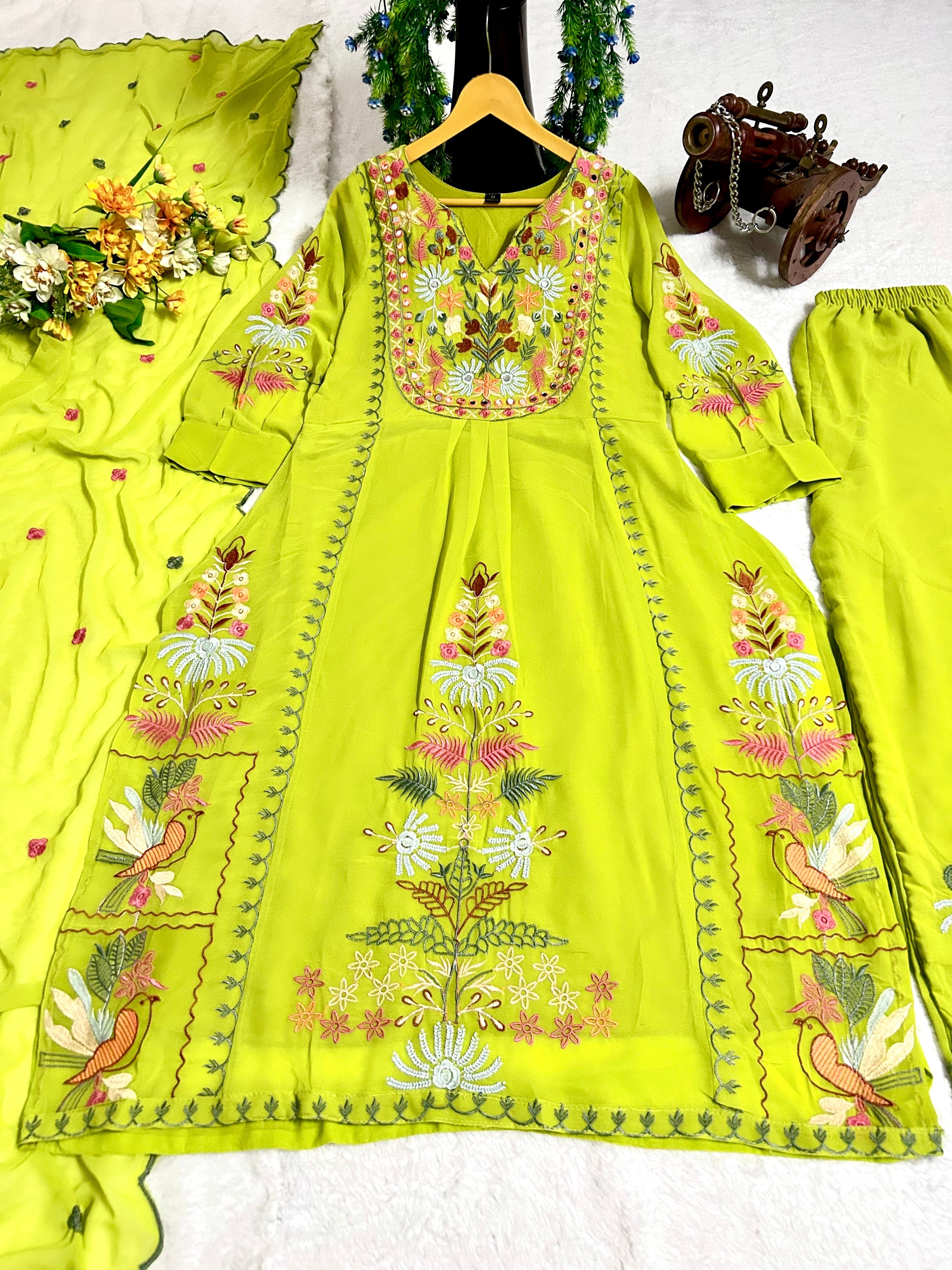 Party Wear Beautiful Top And Bottom With Dupatta