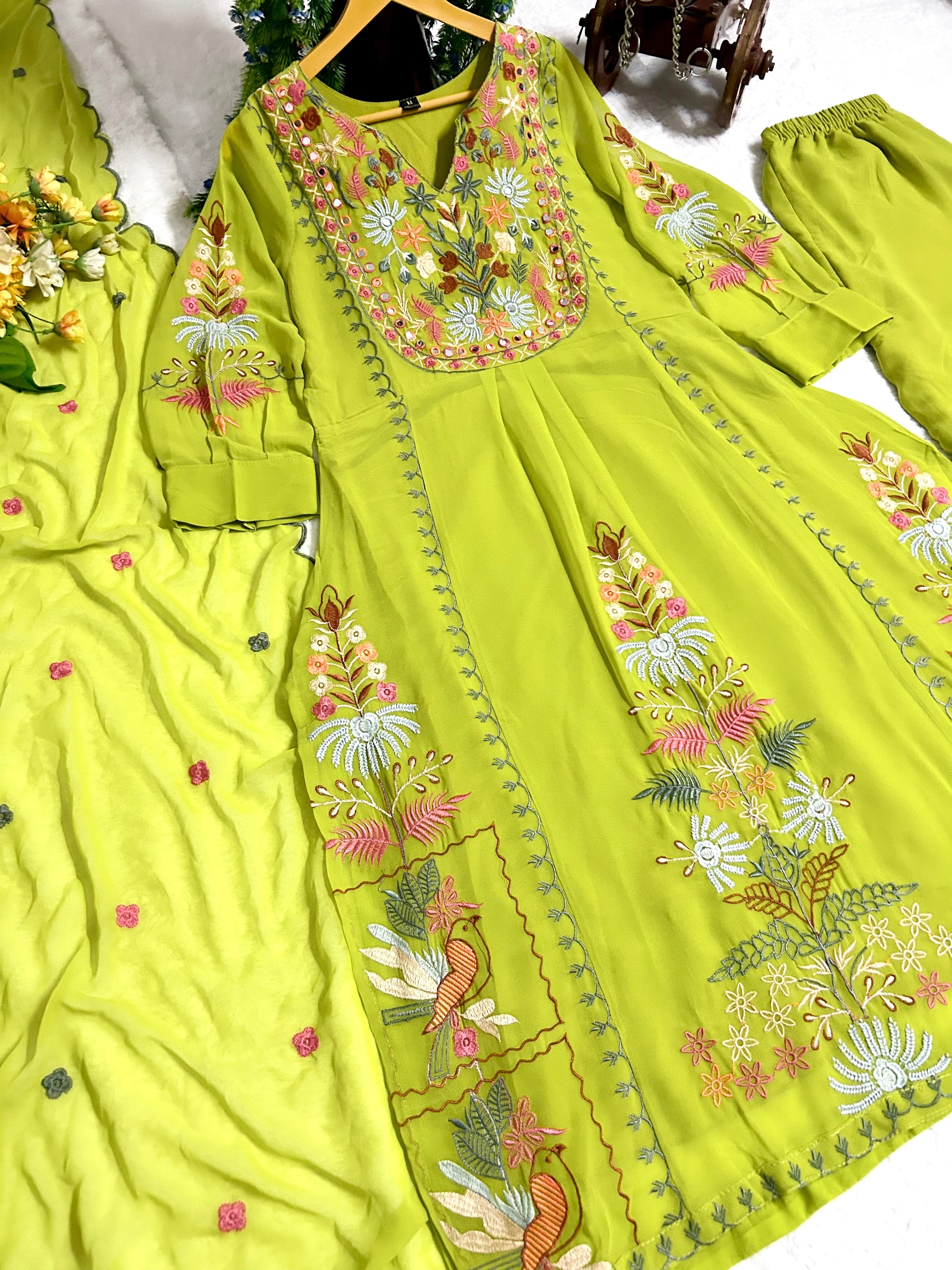 Party Wear Beautiful Top And Bottom With Dupatta