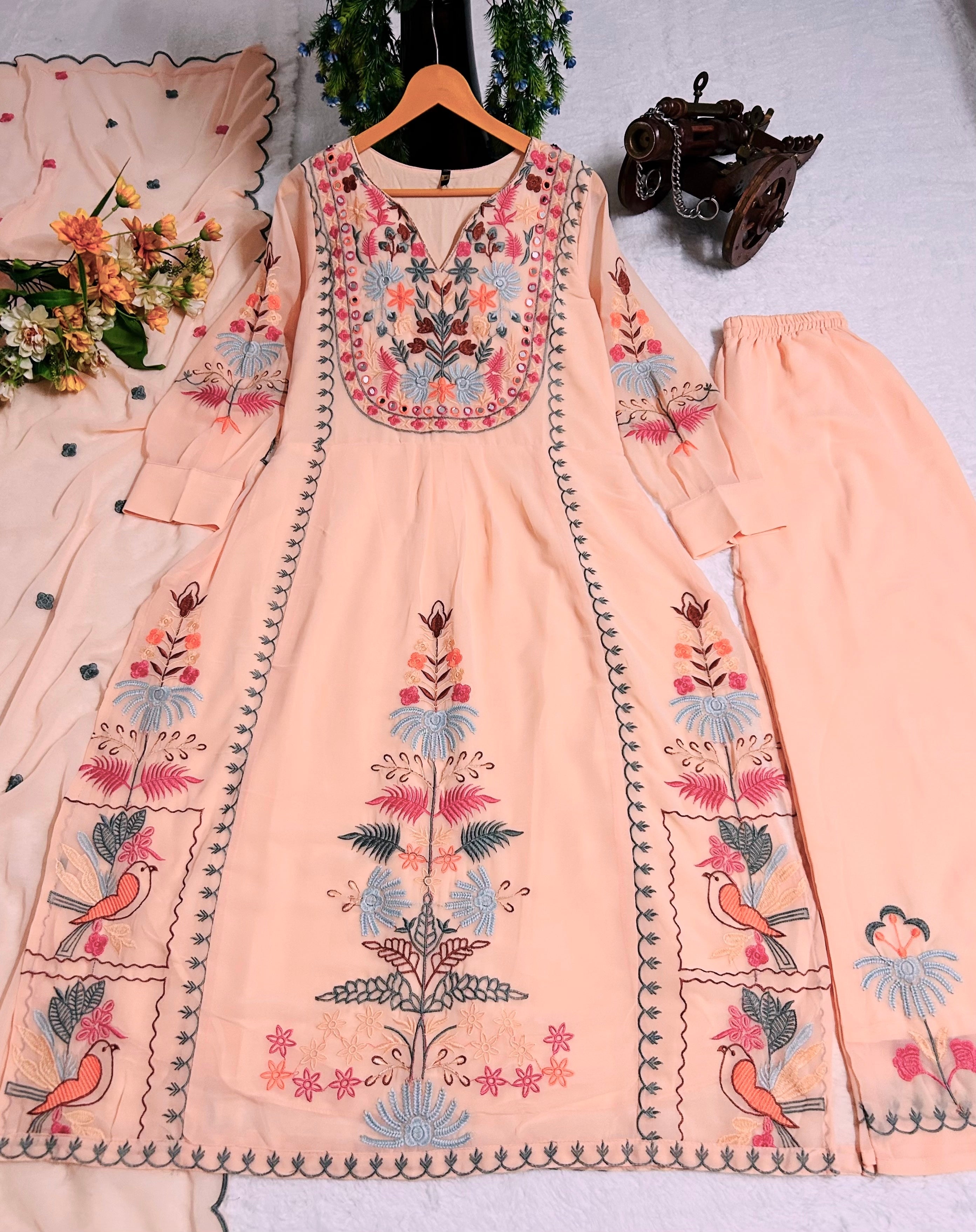 Party Wear Beautiful Top And Bottom With Dupatta