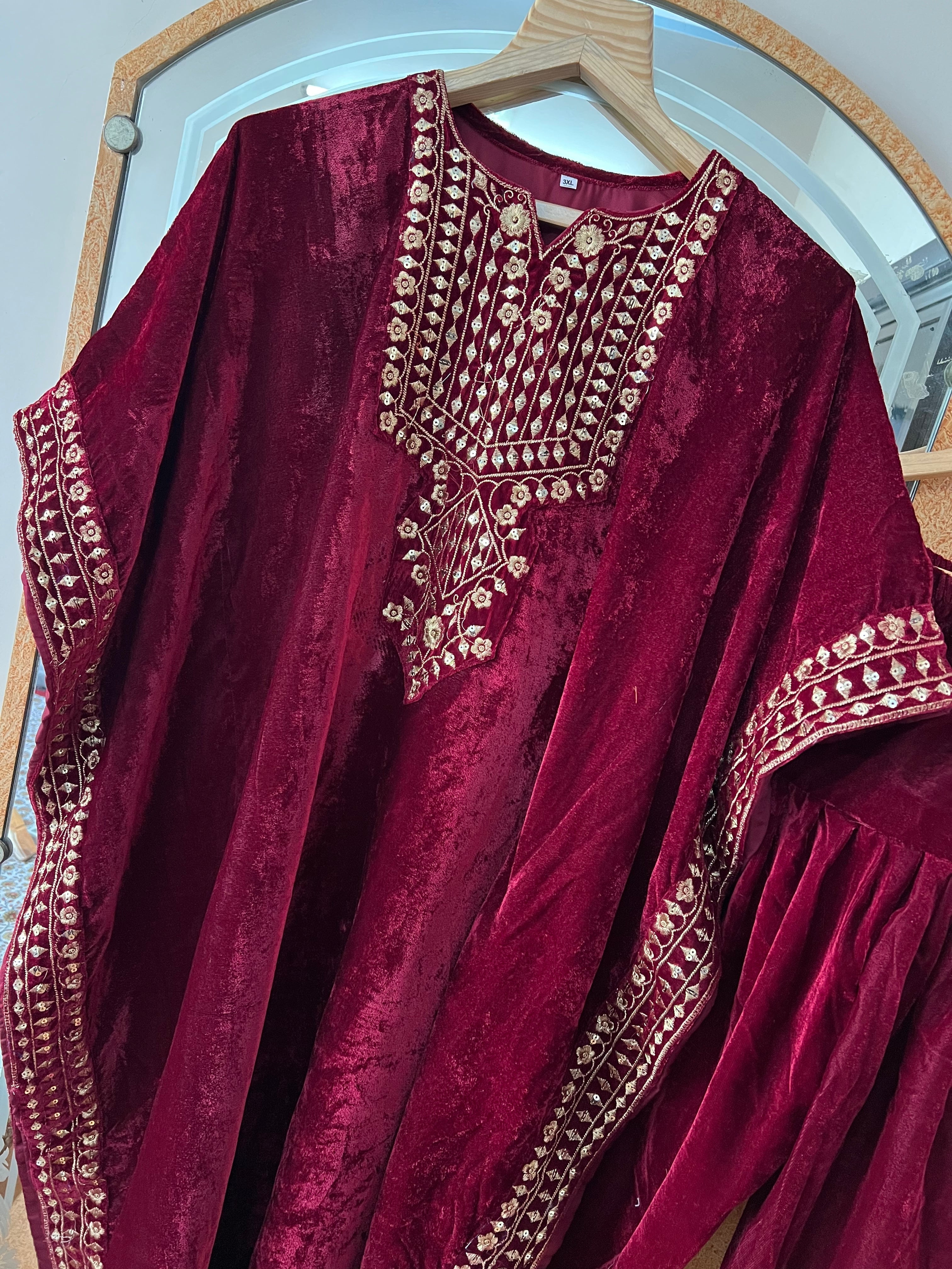 Party Wear Beautiful Top And Bottom With Embroidery Work