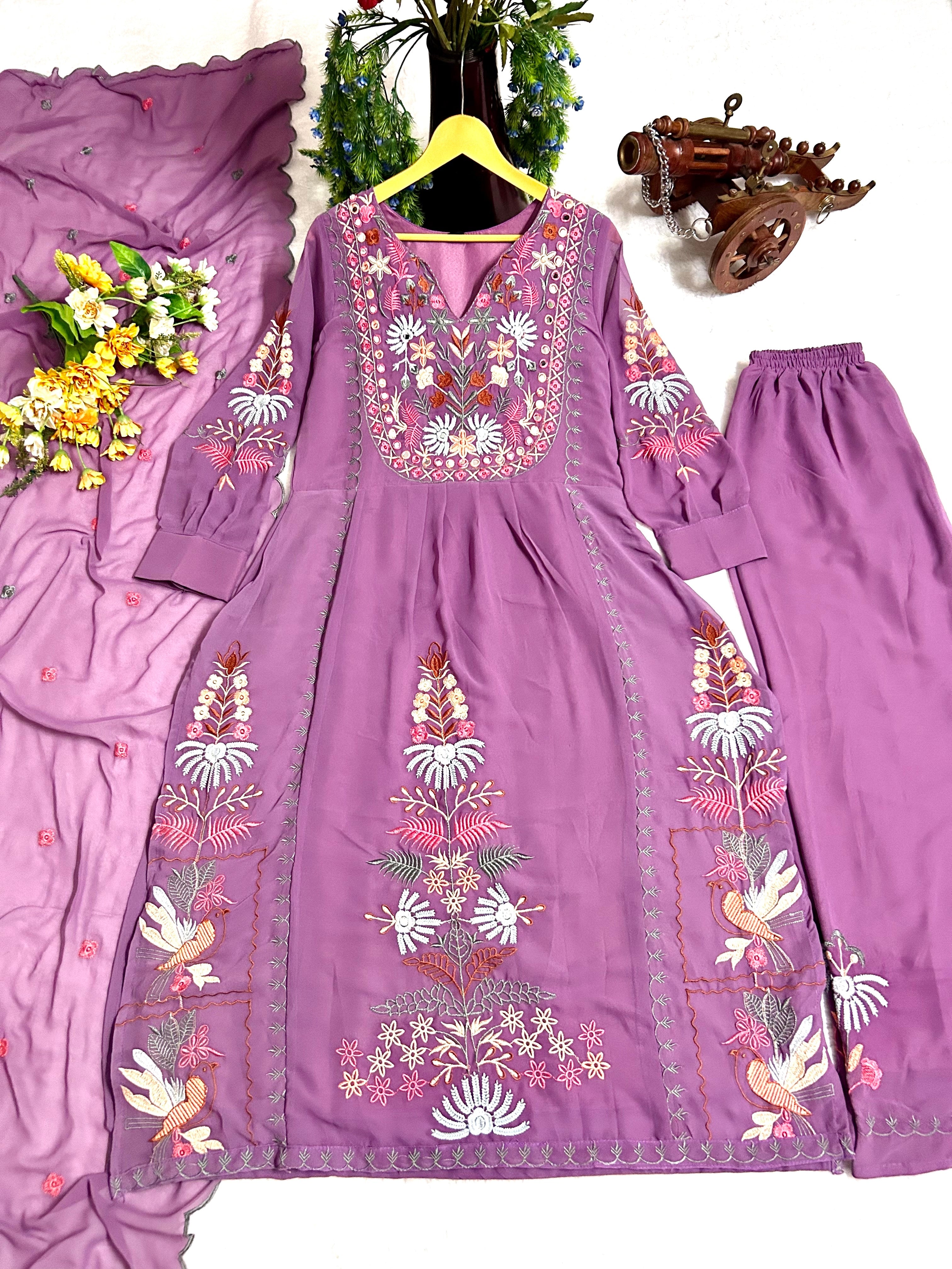 Party Wear Beautiful Top And Bottom With Dupatta