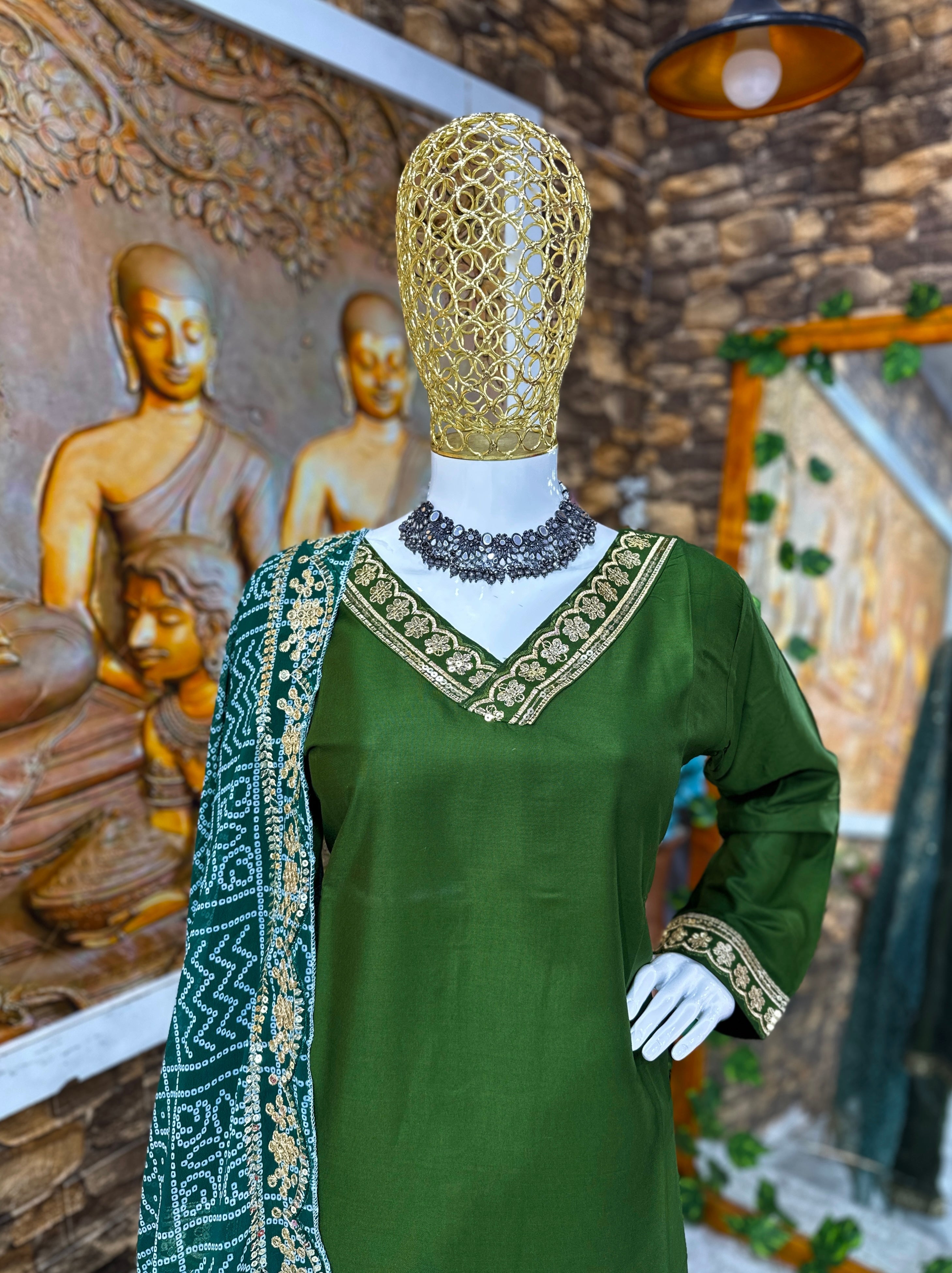 Designer Party Wear Look Top Pent And Dupatta