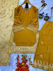 Party Wear Designer Top-Bottom And Beautiful Dupatta