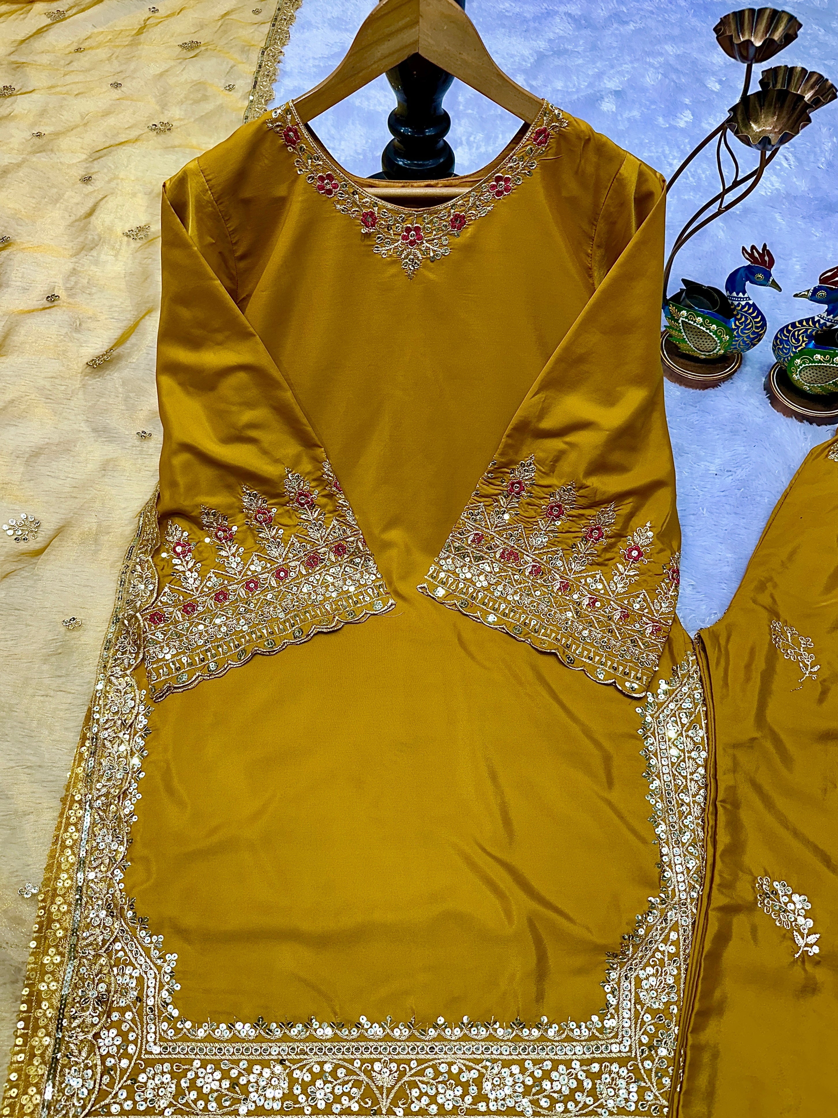 Party Wear Designer Top-Bottom And Beautiful Dupatta