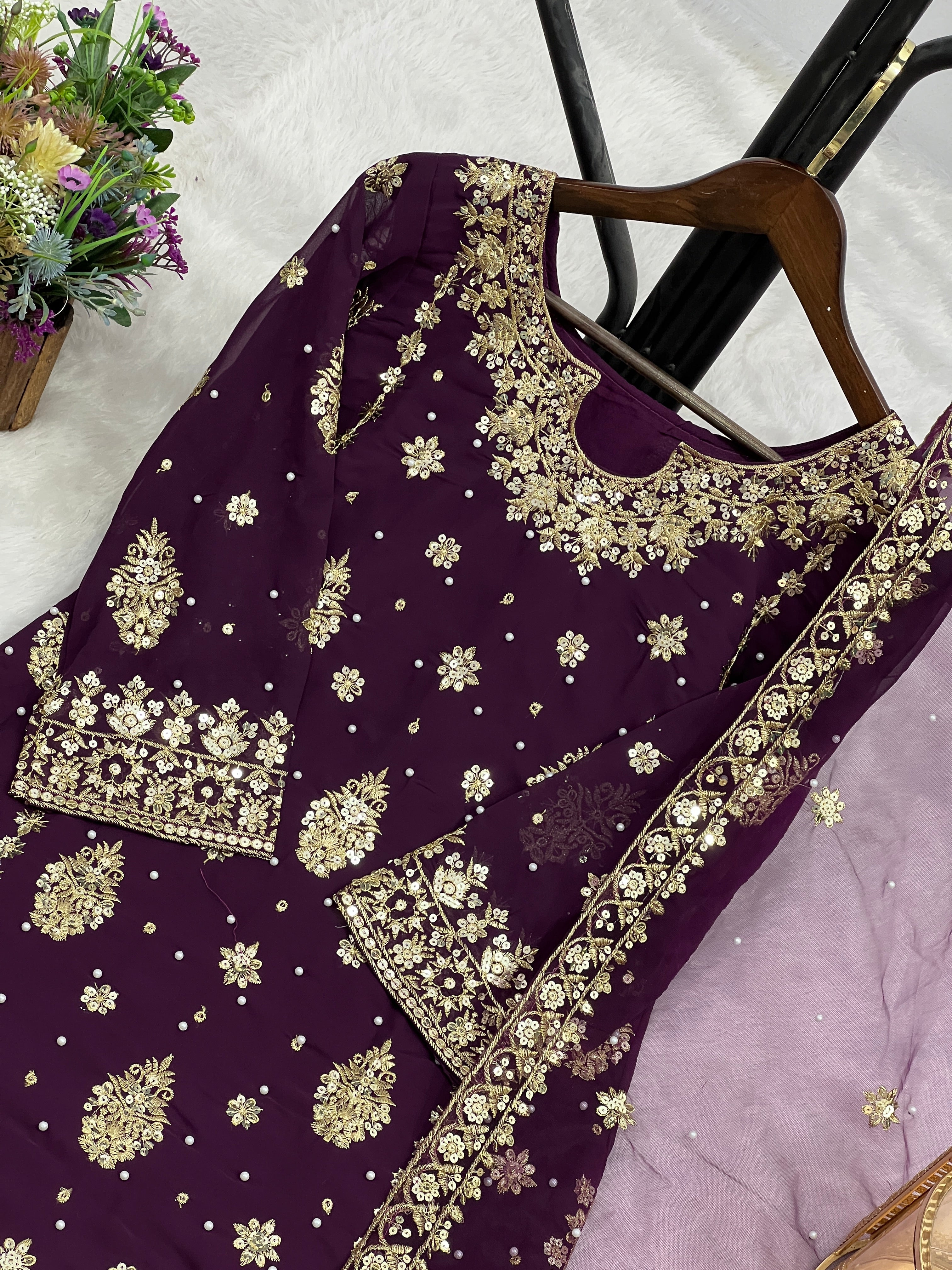 Party Wear Beautiful Top-Bottom And Fancy Dupatta
