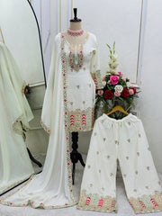 Party Wear Beautiful Top-Palzzo With Dupatta