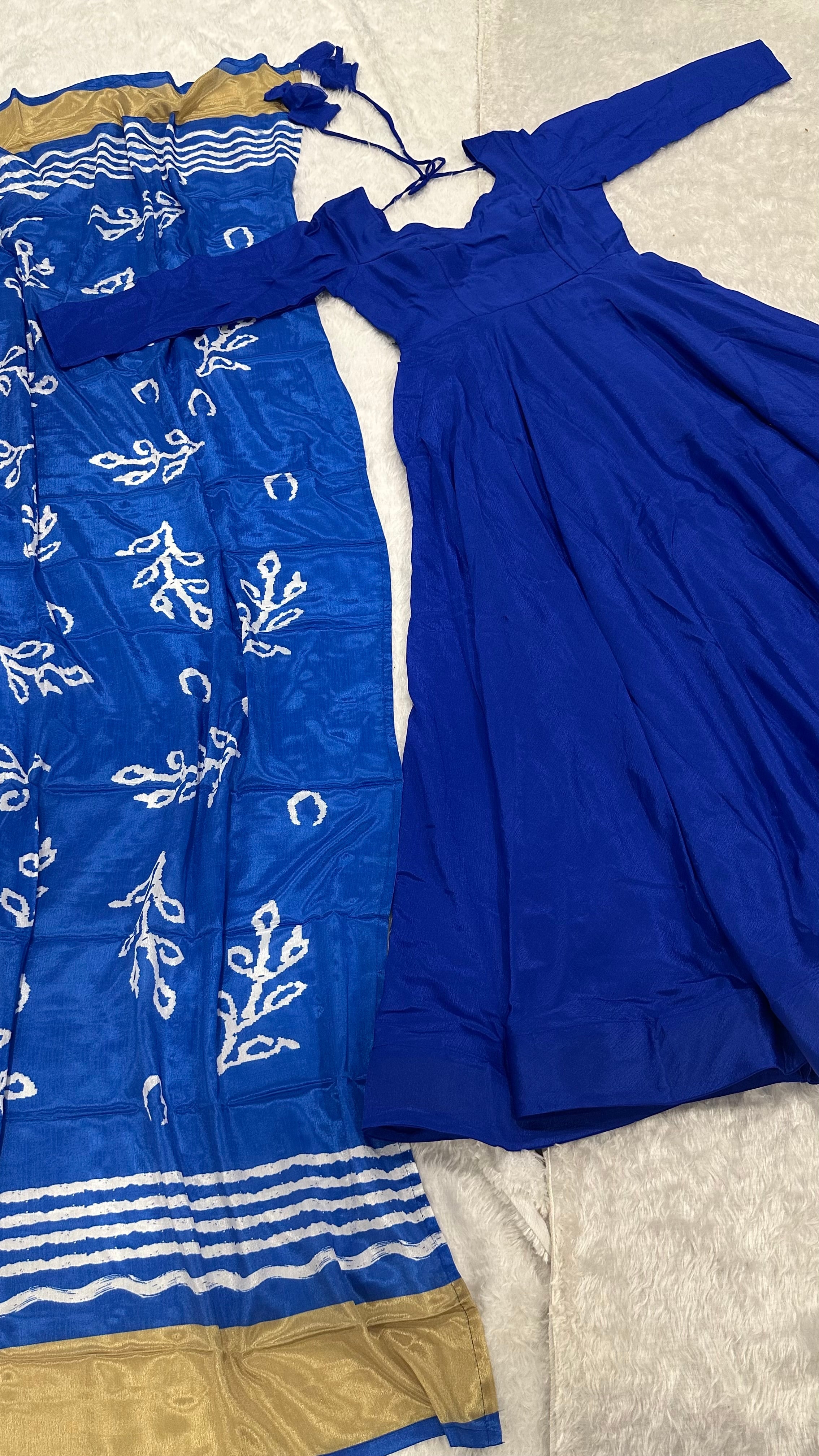 Party Wear Beautiful Anarkali Gown With Designer Dupatta