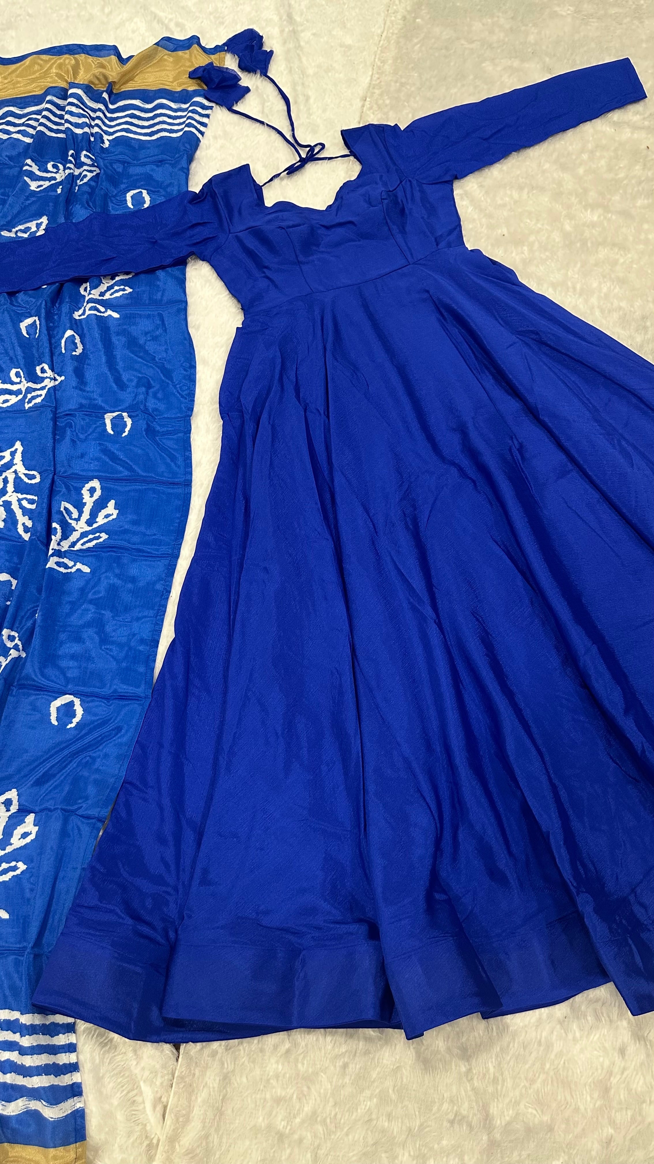 Party Wear Beautiful Anarkali Gown With Designer Dupatta