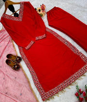 Party Wear Beautiful Top And Bottom With Dupatta