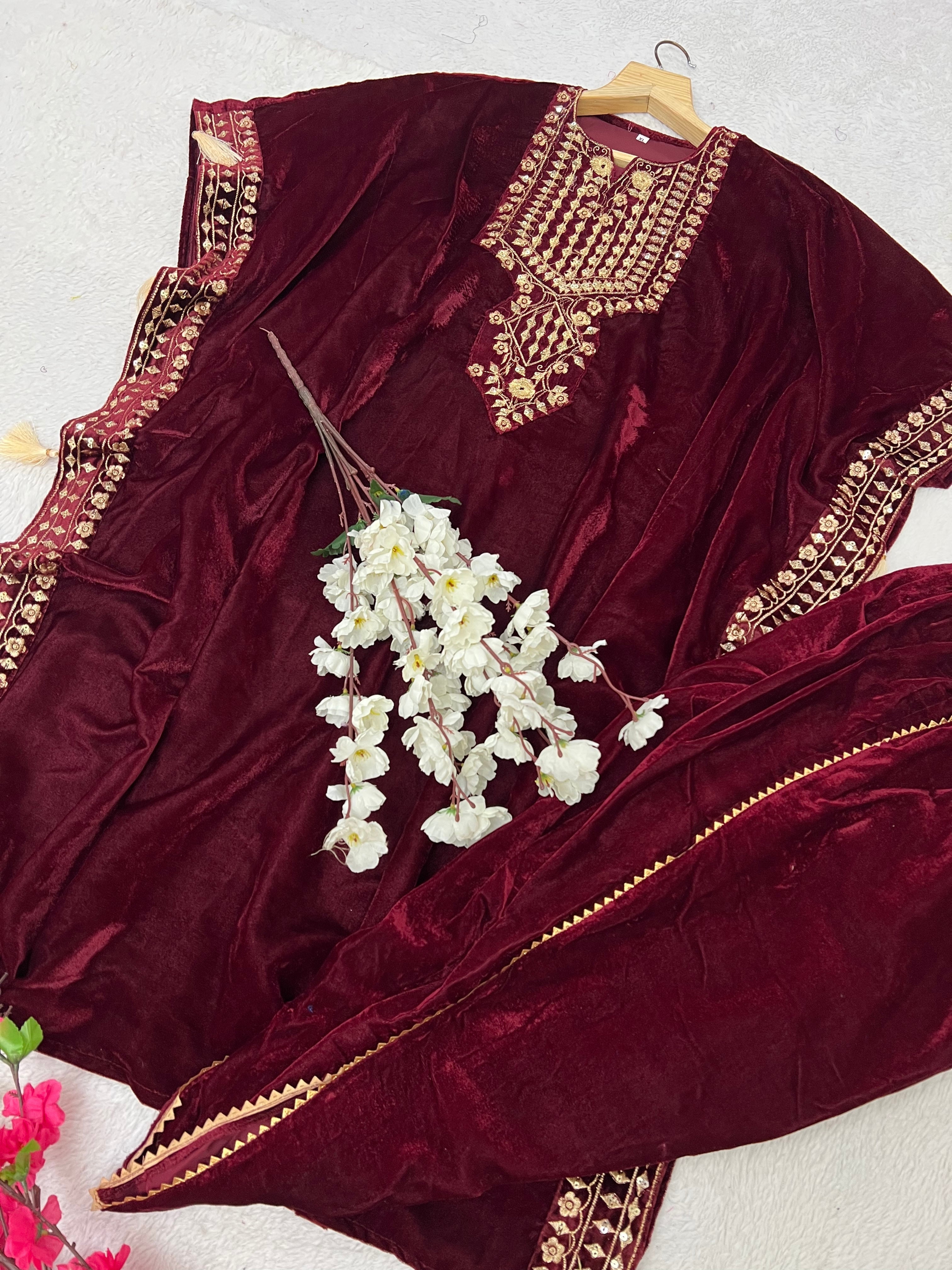 Designer Party Wear Look Kaftan And Dhoti