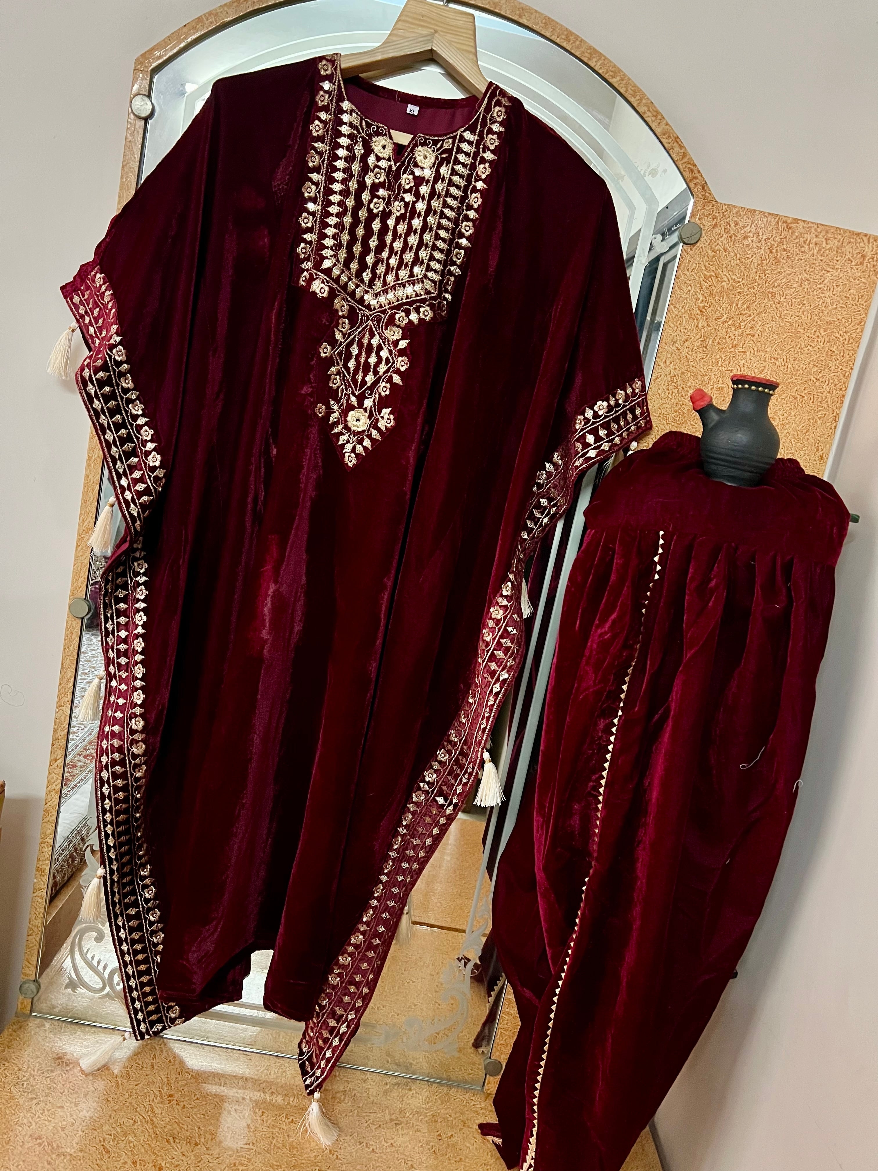 Designer Party Wear Look Kaftan And Dhoti