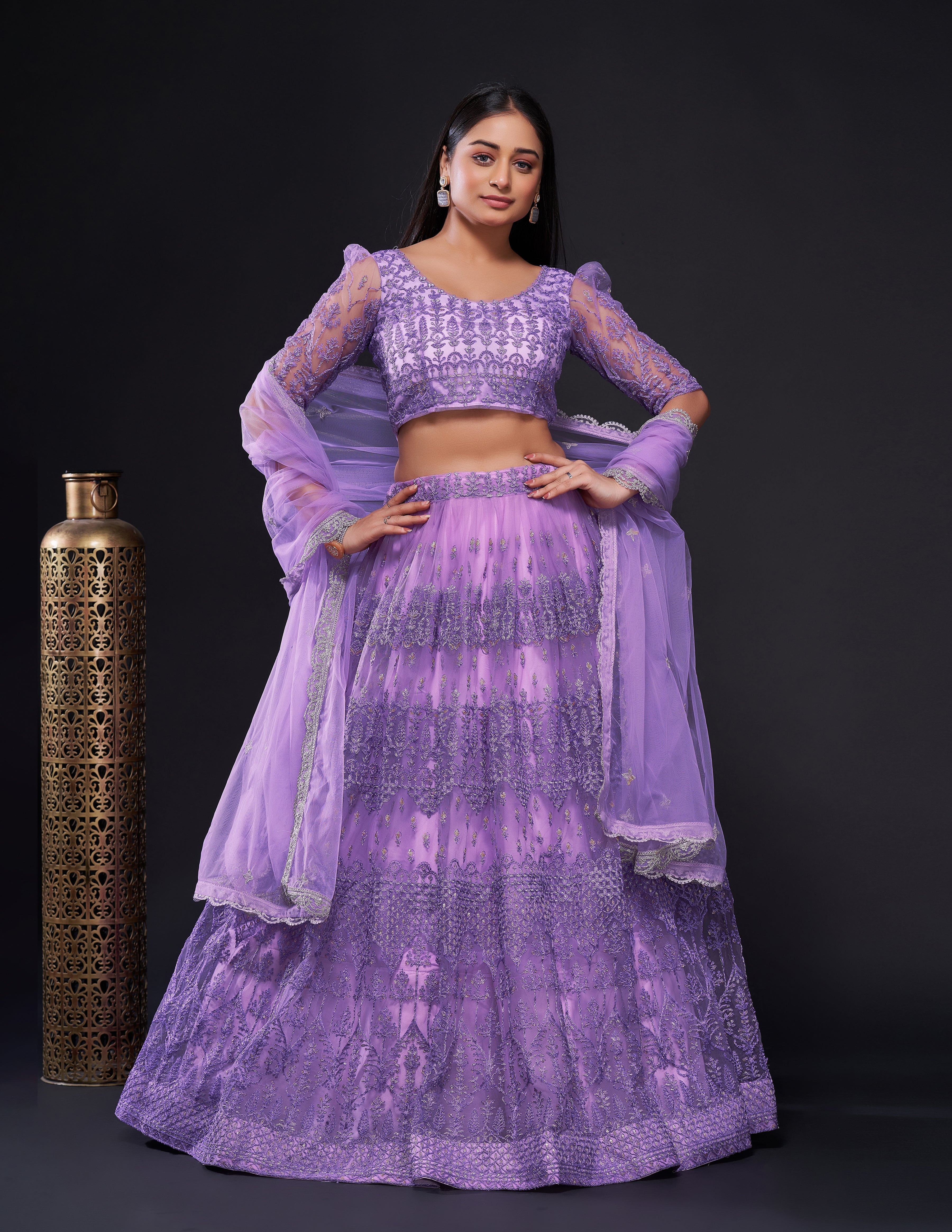Designer Party Wear Lehenga Choli With Sequence work