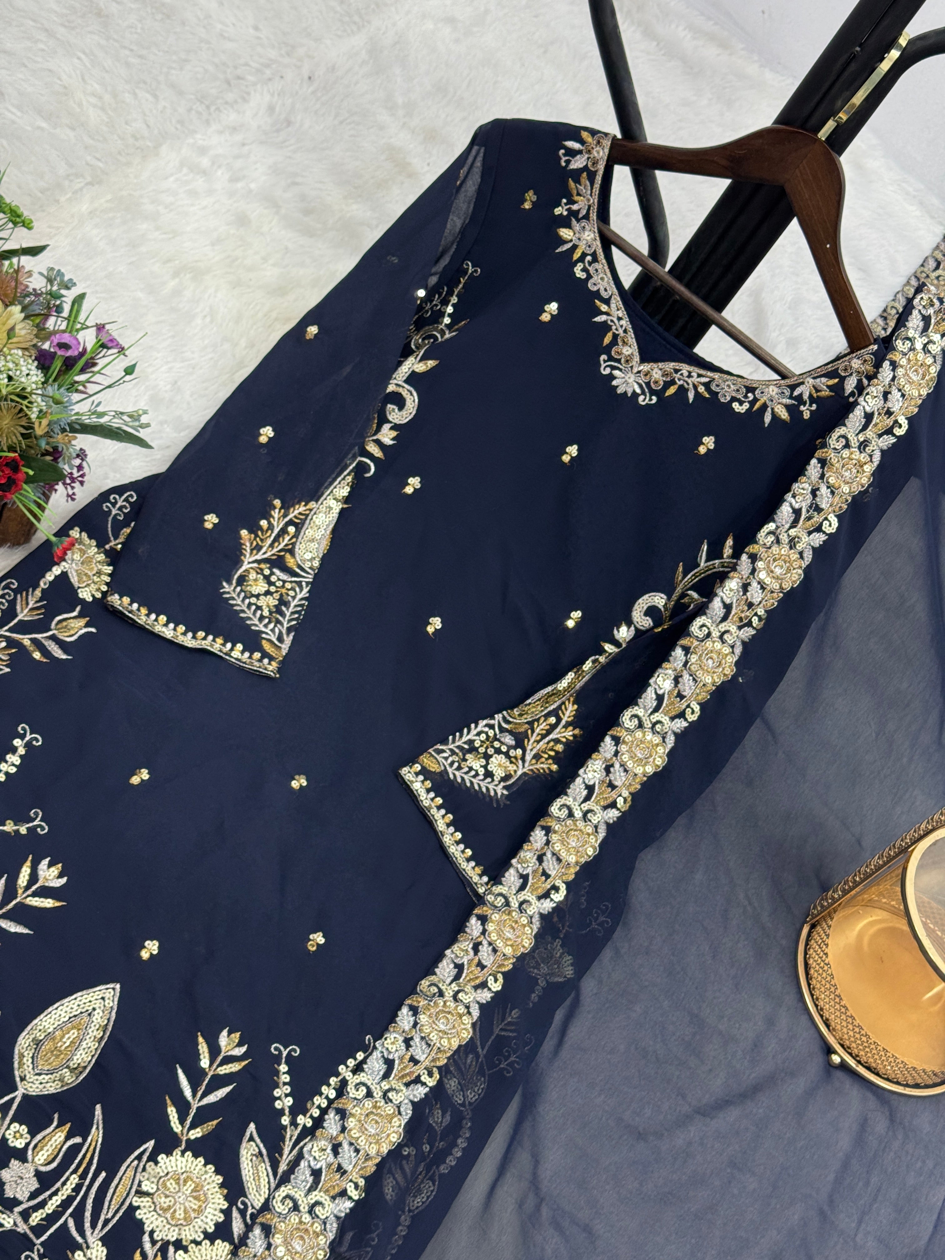 Party Wear Beautiful Top-Bottom And Fancy Dupatta