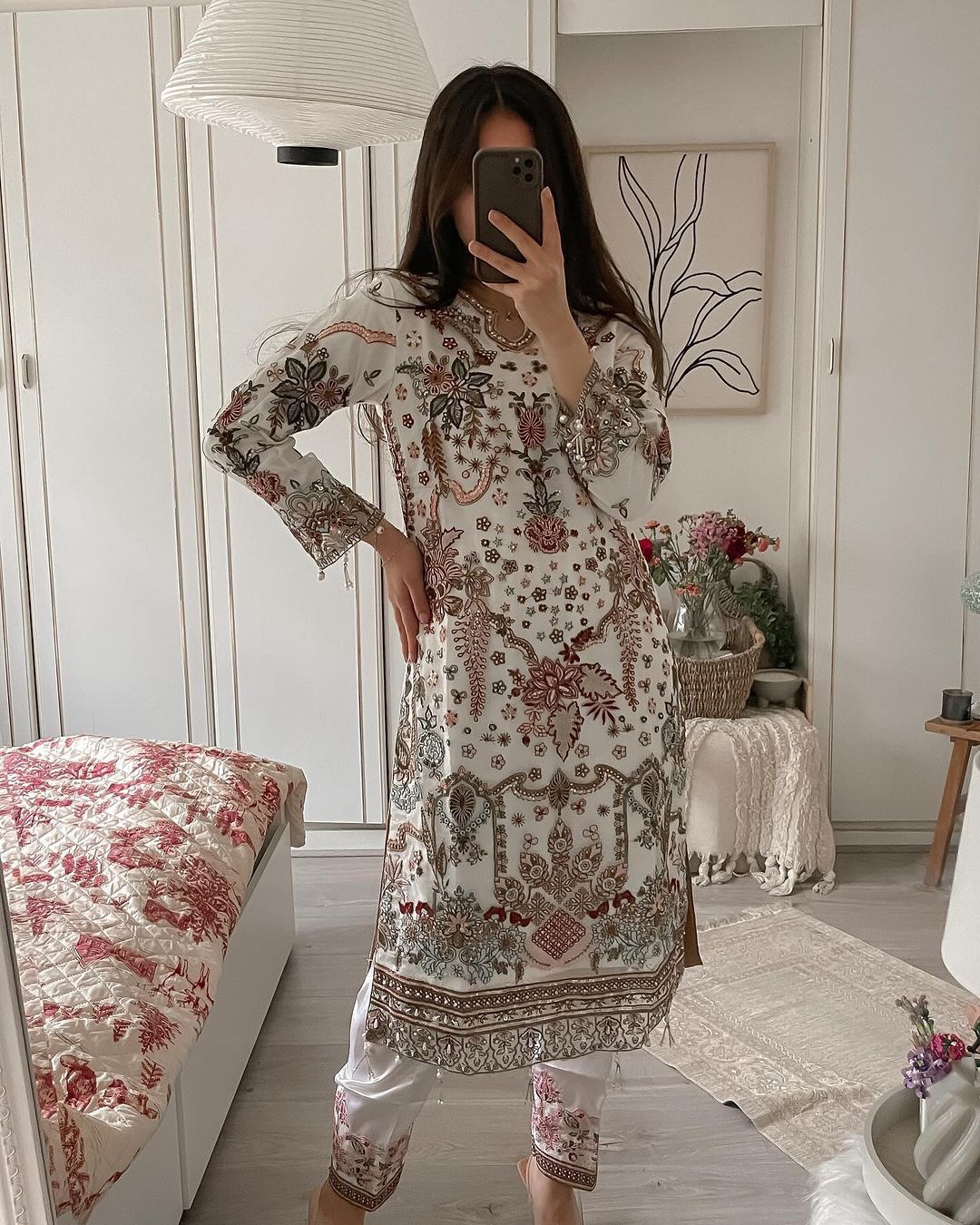 Party Wear Designer Top Pent And Dupatta With Sequence Work