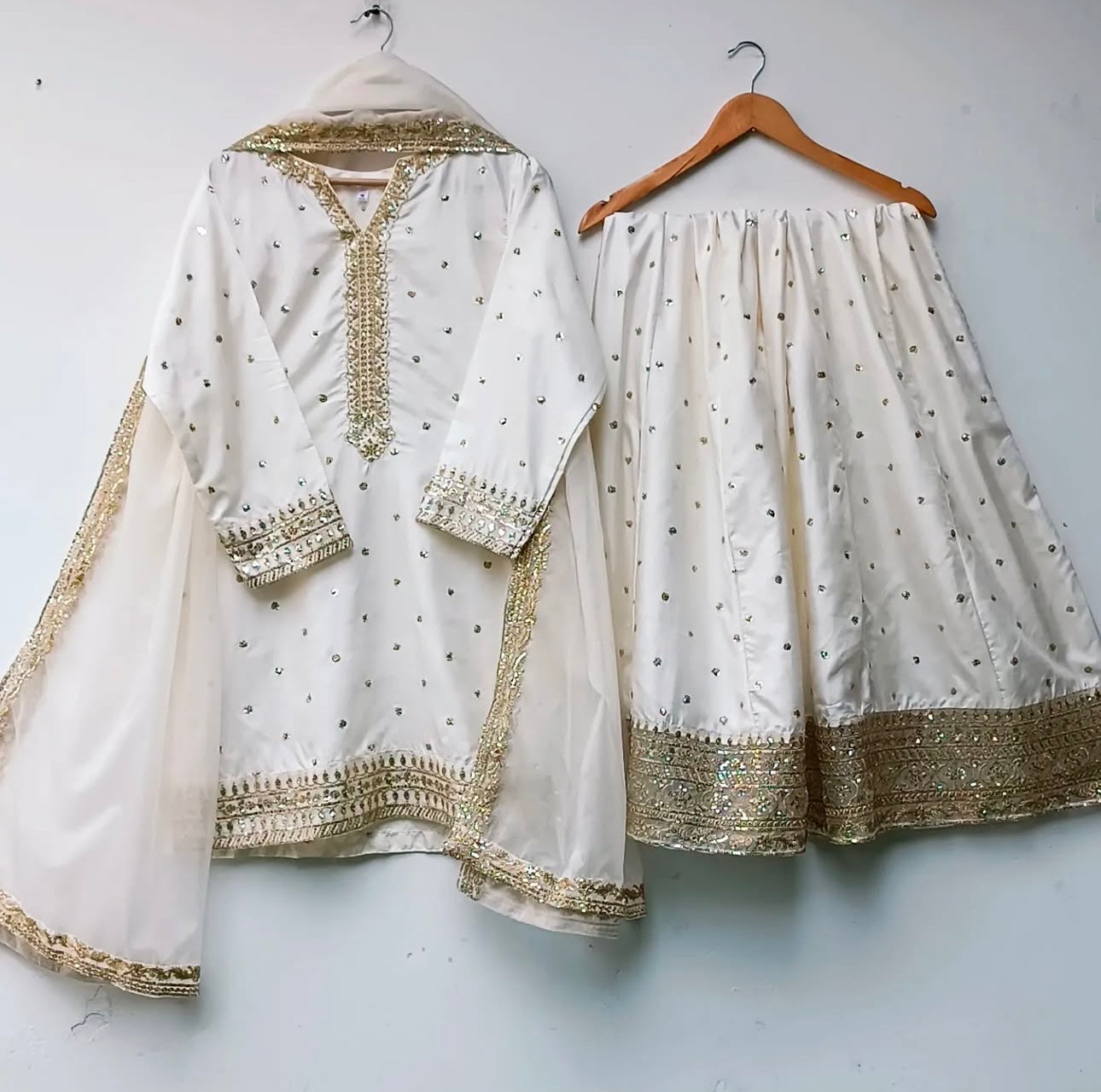 Beautiful Top-Lehenga And Dupatta With Embroidery Sequence Work