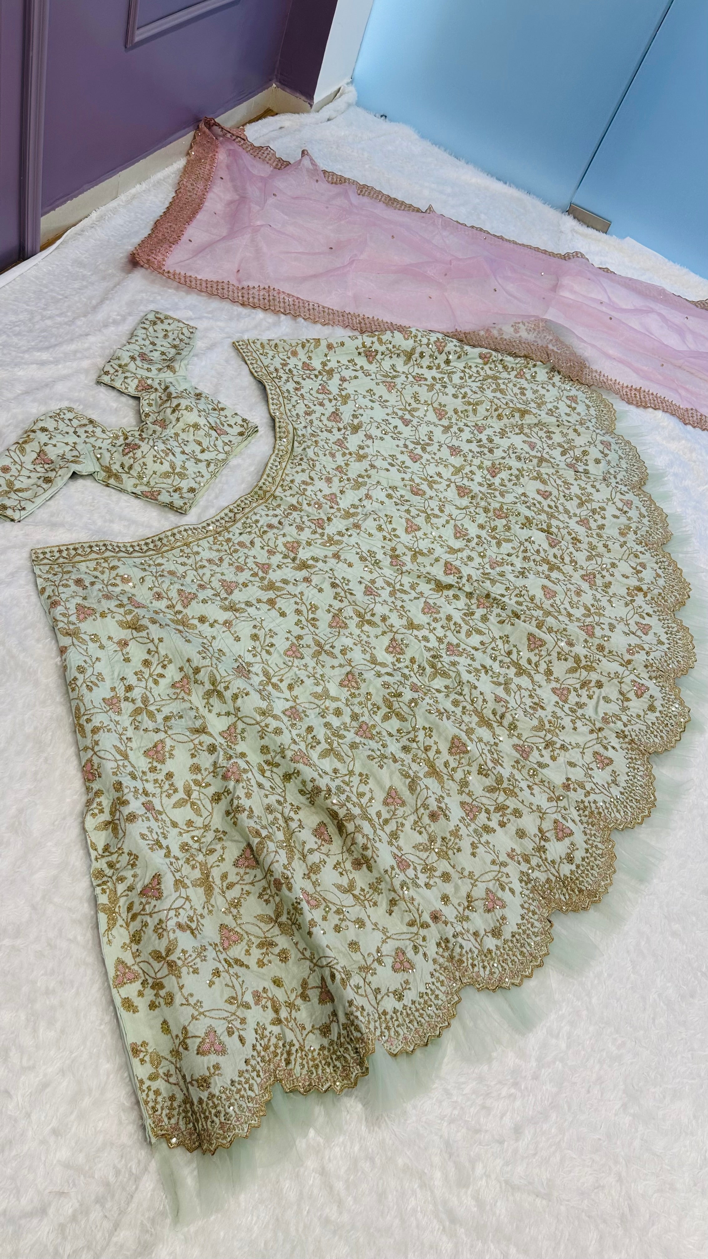 Party Wear Designer Lehenga Choli With Thread & Dori work