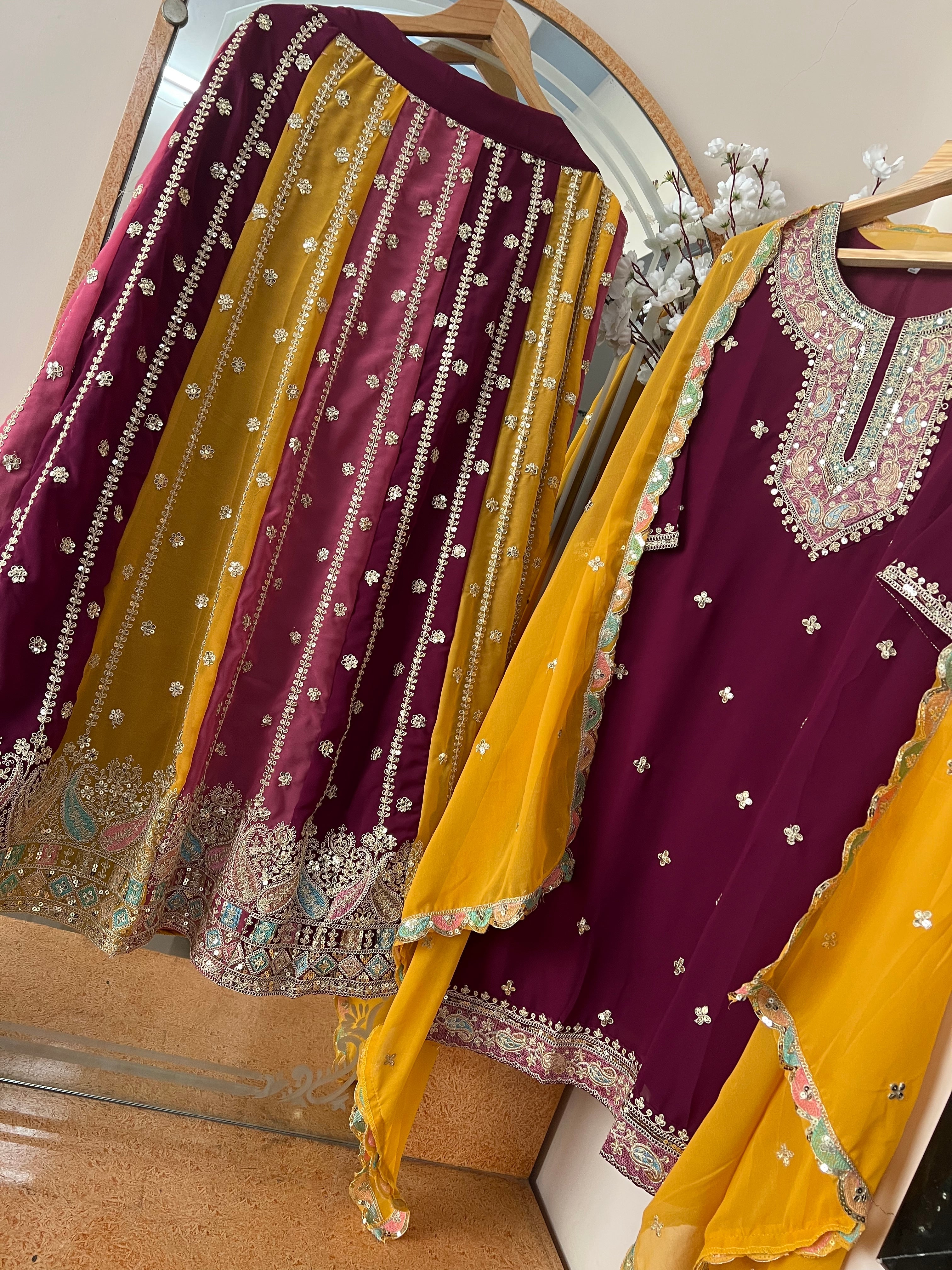 Party Wear Look Top, Lehenga And Designer Dupatta
