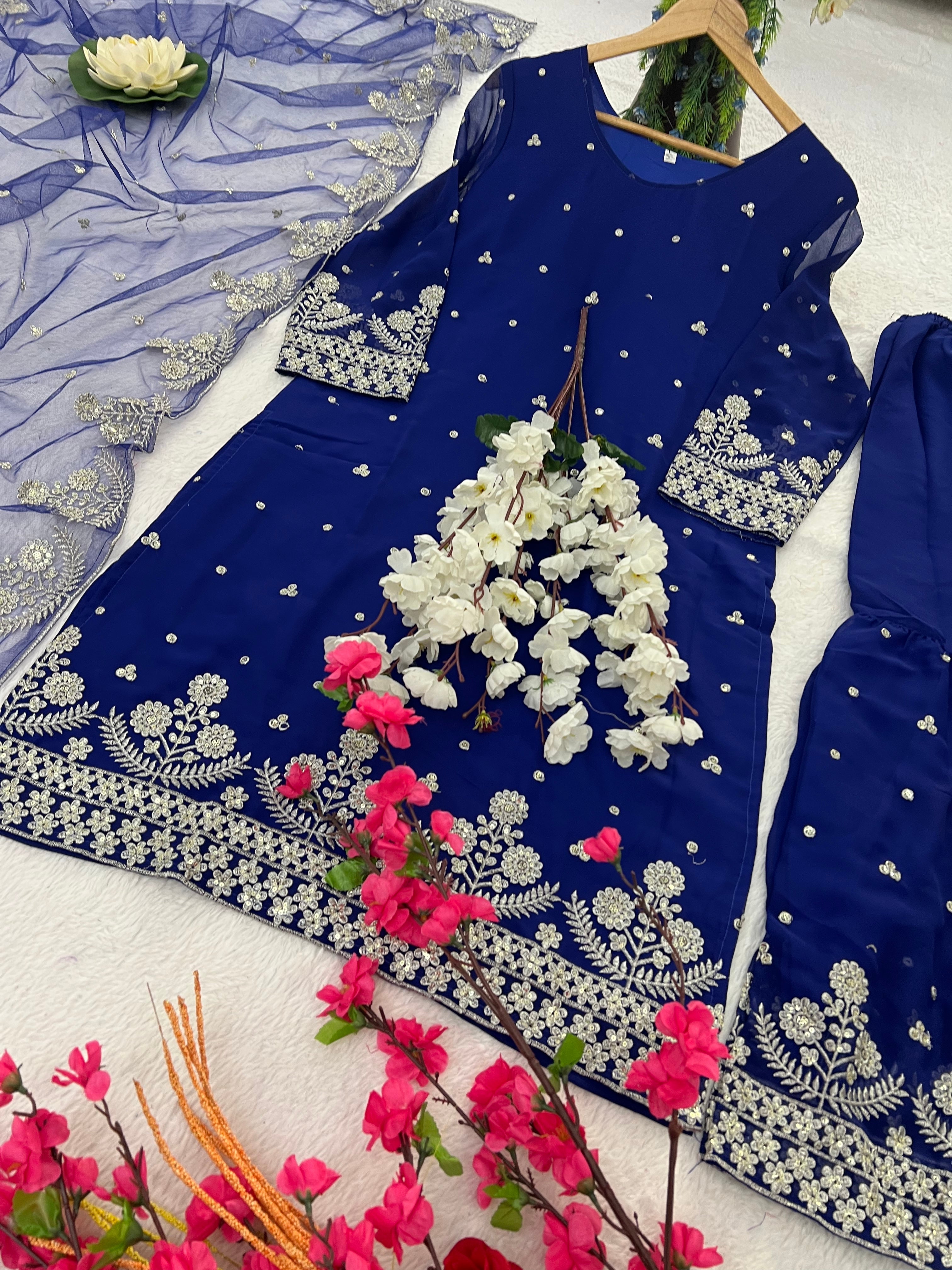 Party Wear Beautiful Top-Bottom And Fancy Dupatta