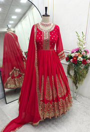 Designer Party Wear Gown Pent And Beautiful Dupatta