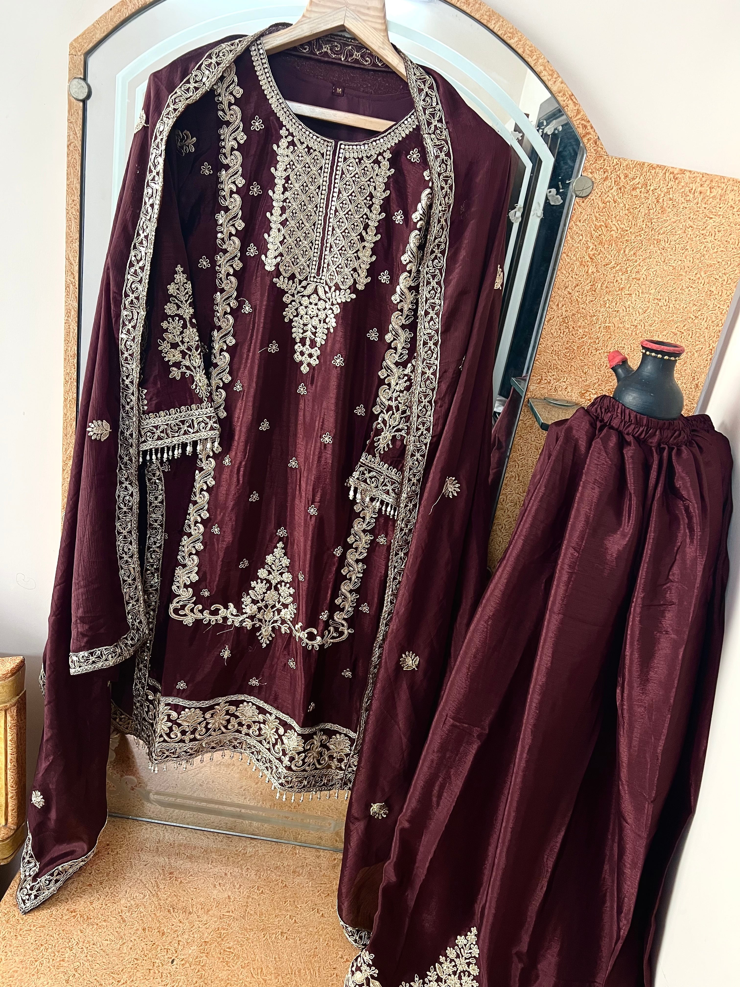 Party Wear Designer Top-Bottom And Beautiful Dupatta