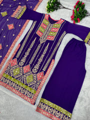 Beautiful Party Wear Top With Bottom And Dupatta
