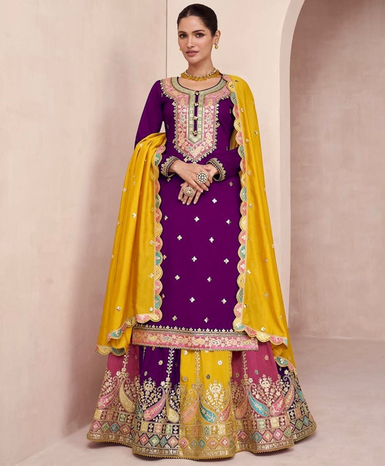 Party Wear Look Top, Lehenga And Designer Dupatta