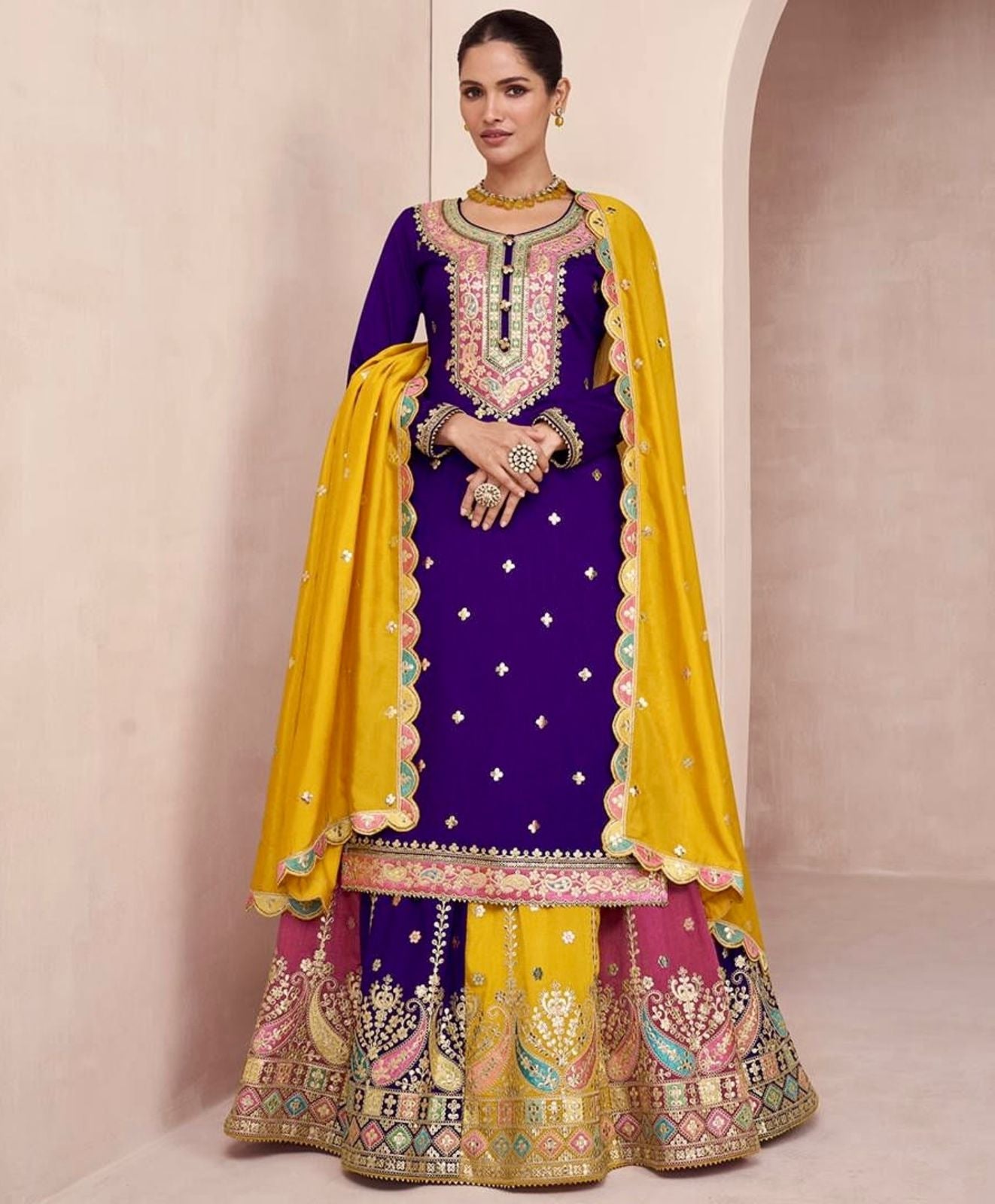 Party Wear Look Top, Lehenga And Designer Dupatta