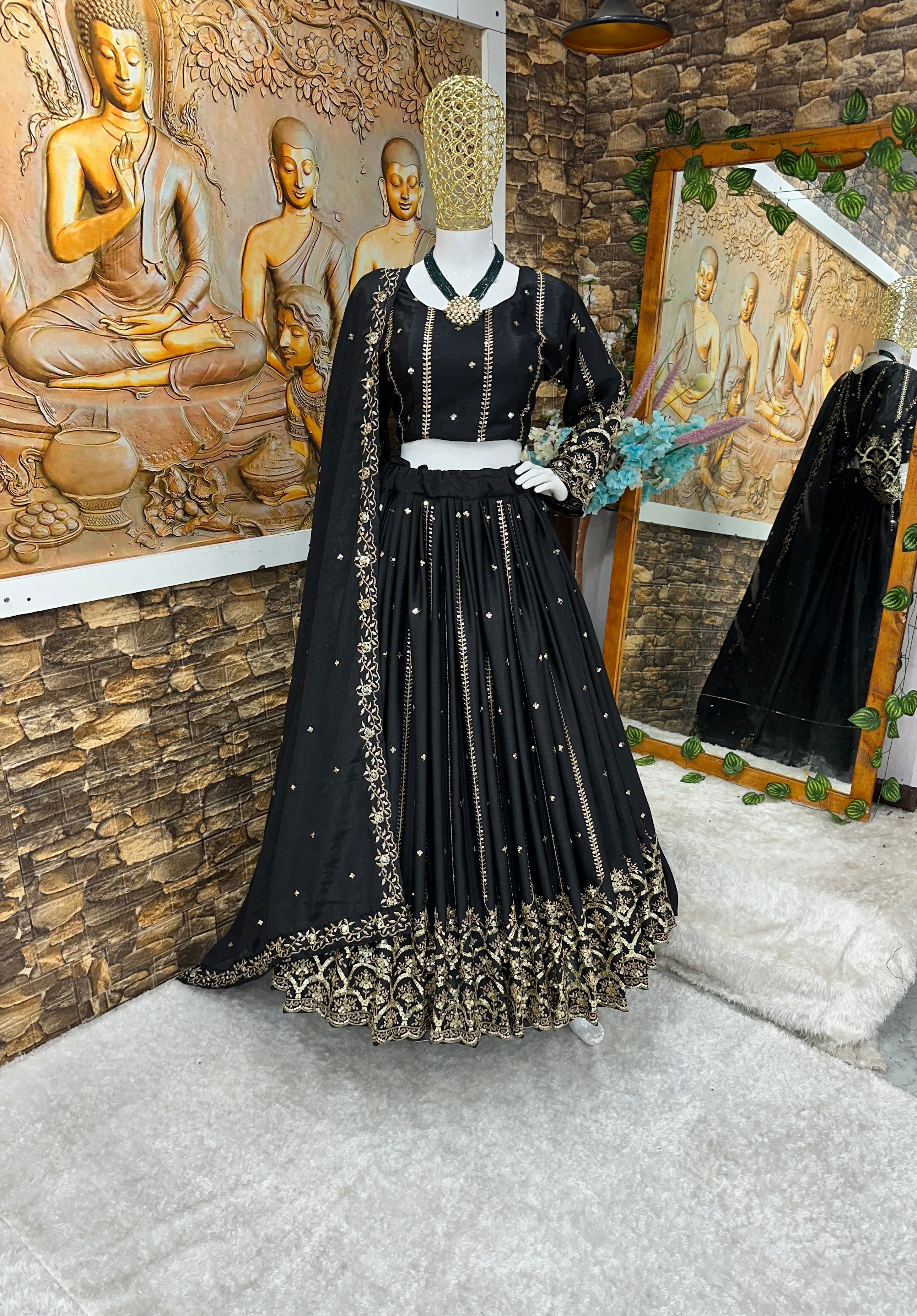 Beautiful Party Wear Lehenga Choli With Heavy Embroidery Work