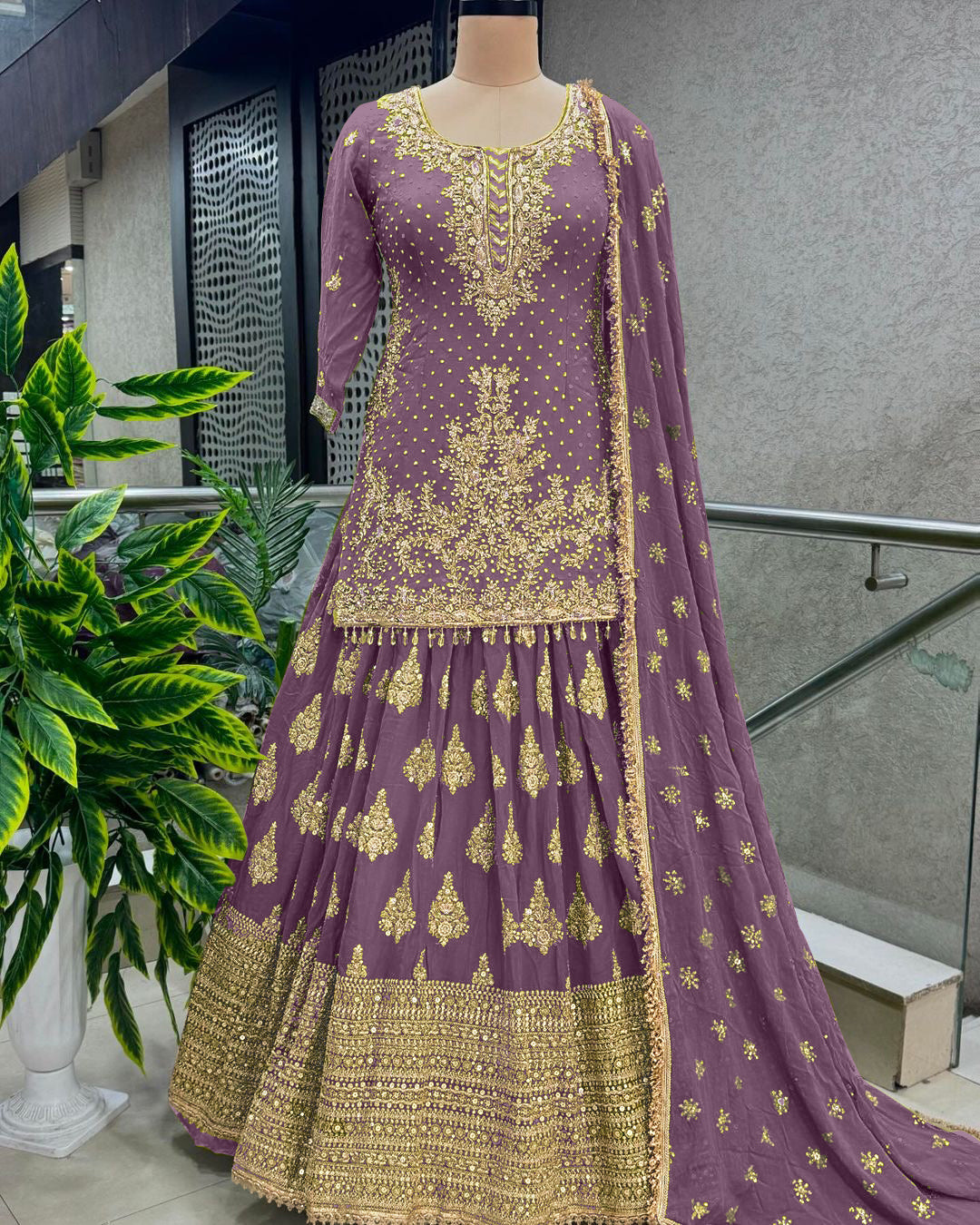 Beautiful Wedding Wear Top Lehenga And Dupatta