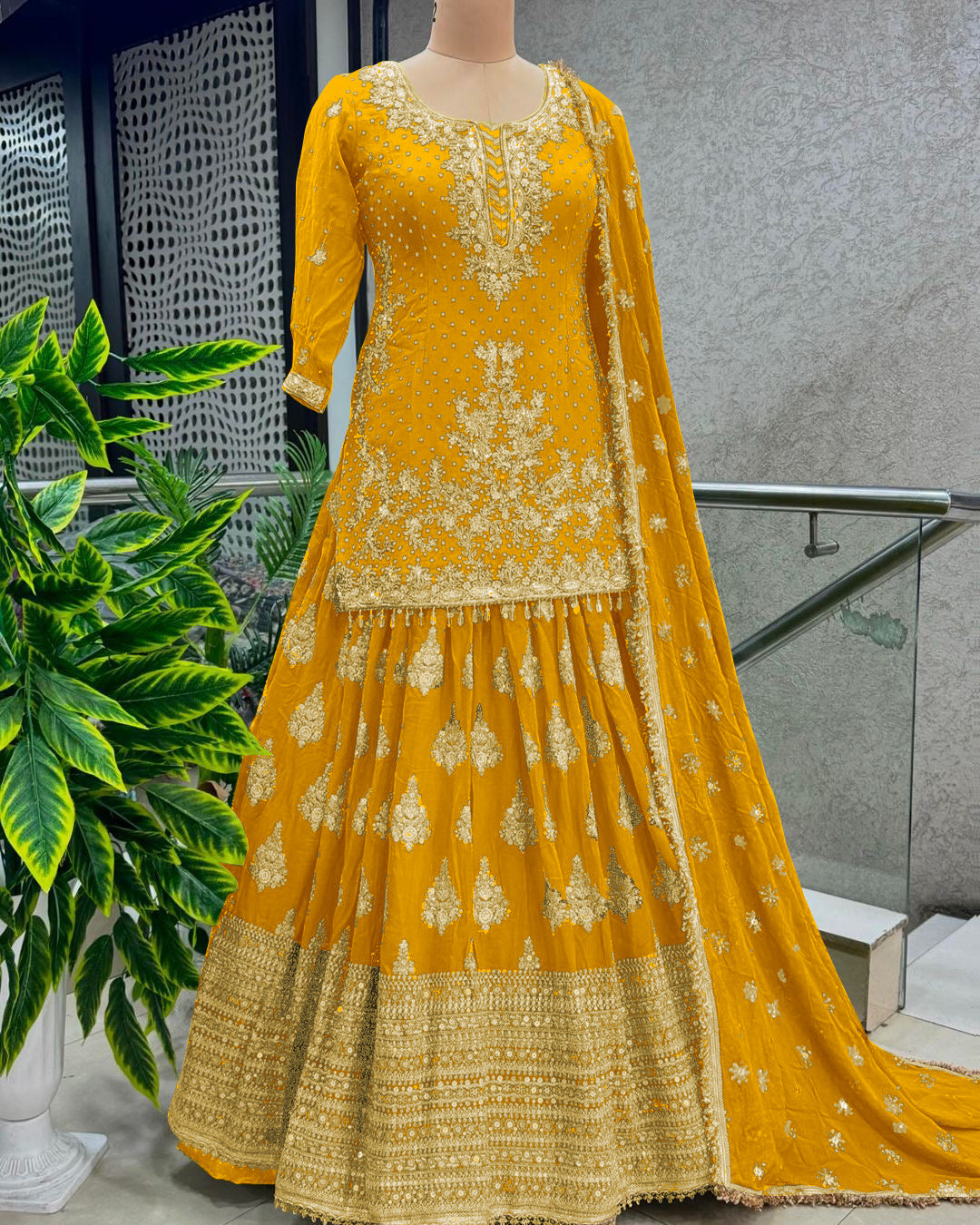 Beautiful Wedding Wear Top Lehenga And Dupatta