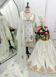 Party Wear Designer Top-Sarara And Dupatta