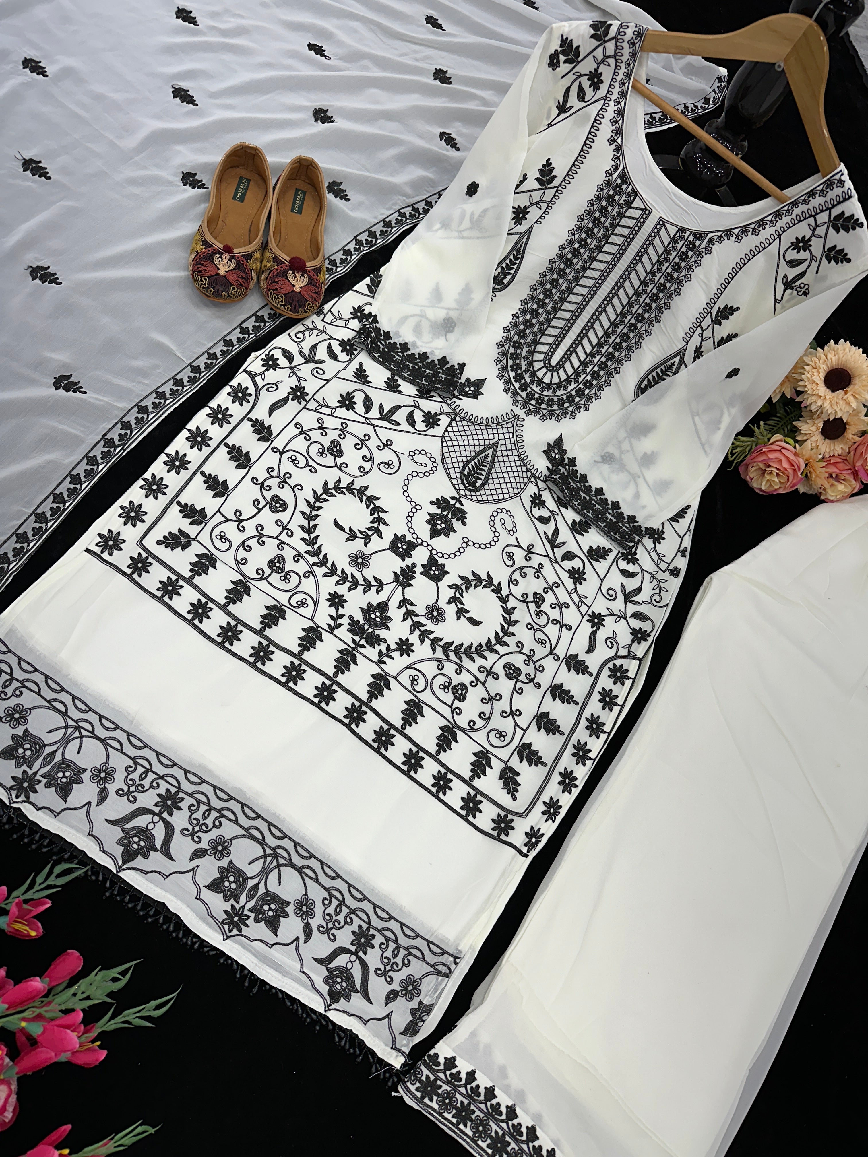 Designer Party Wear Top And Bottom With Beautiful Dupatta