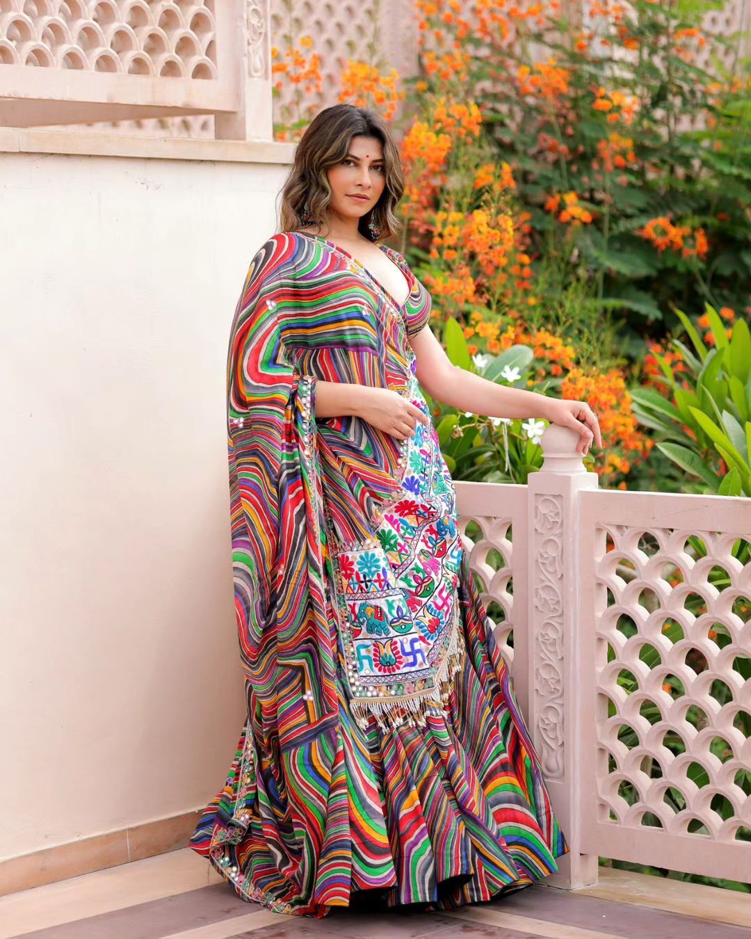 Designer Navratri Special Lehenga -Choli With Digital Print