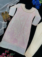 Beautiful Party Wear Top With Bottom And Dupatta