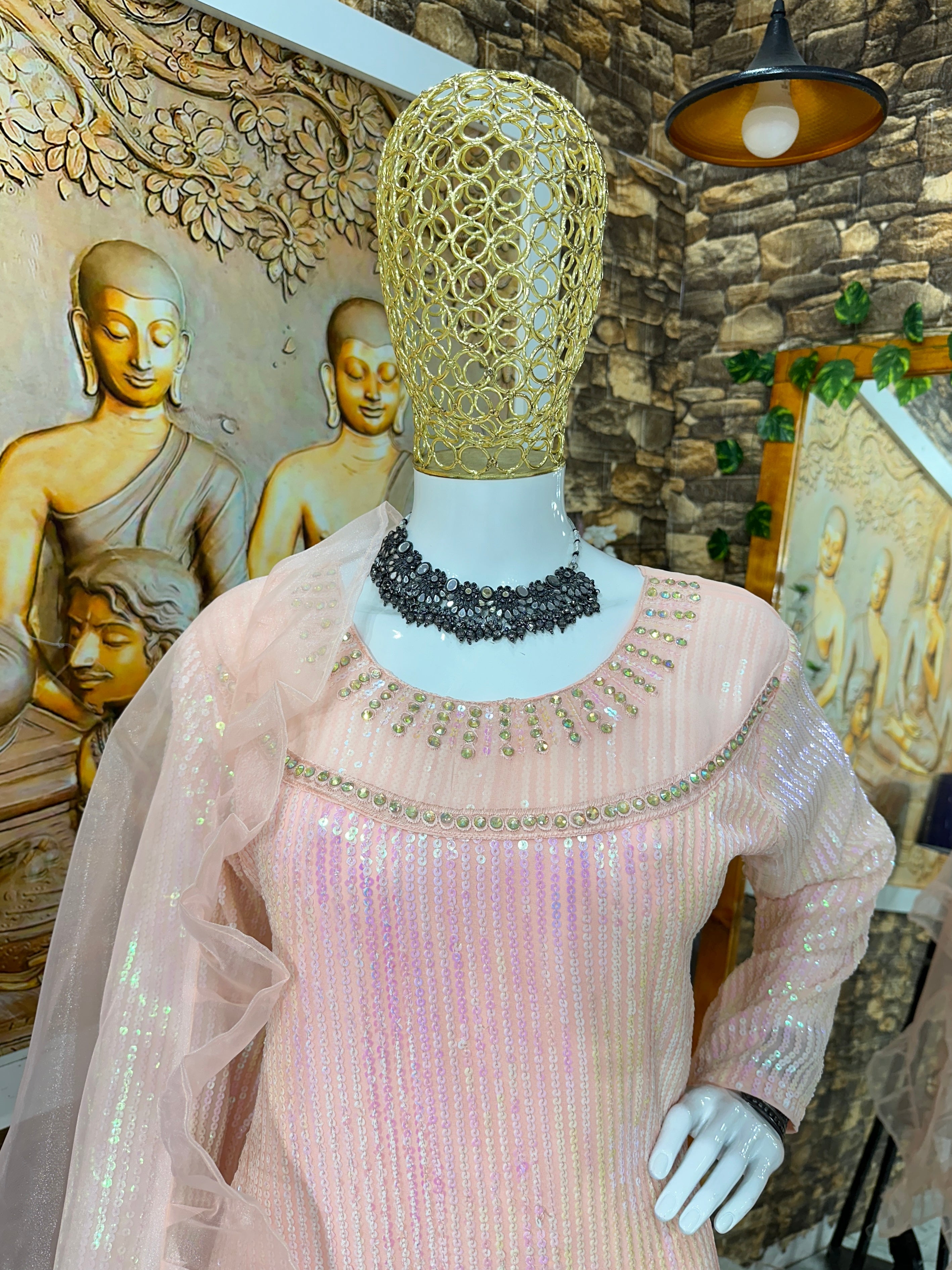 Beautiful Party Wear Top With Bottom And Dupatta