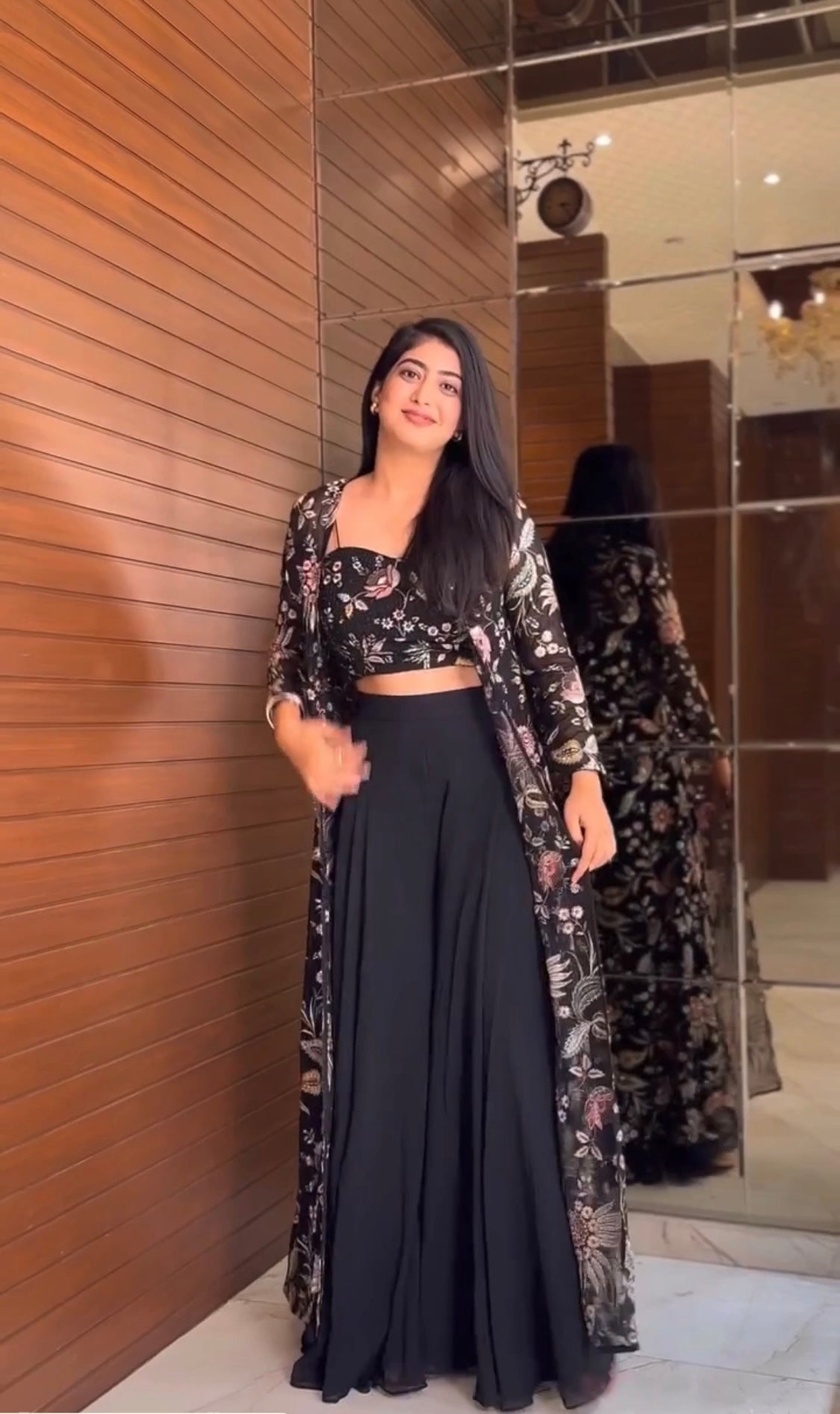 Party Wear Fancy Shrug Choli And Koti With Sequence Work