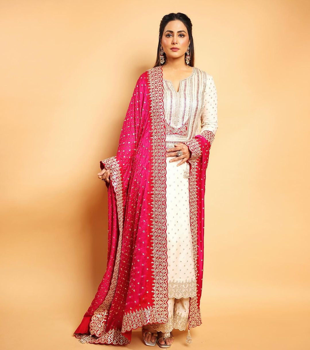 Fancy Top-Bottom And Dupatta With Heavy Embroidery Sequence Work
