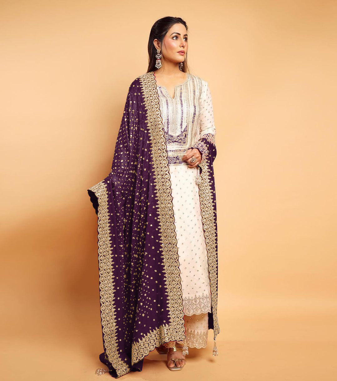Fancy Top-Bottom And Dupatta With Heavy Embroidery Sequence Work