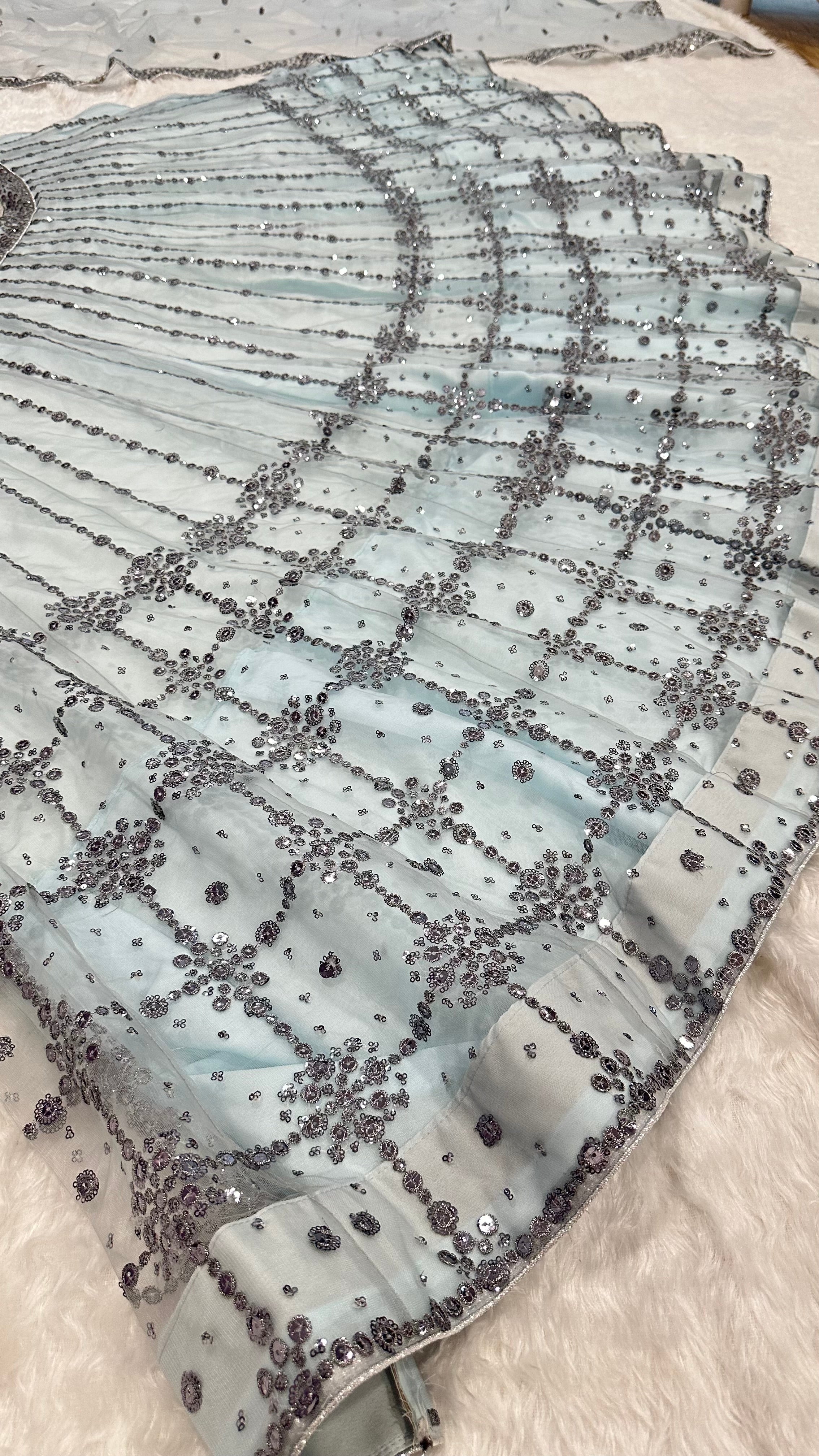 Party Wear Look Lehenga Choli With Sequence Work