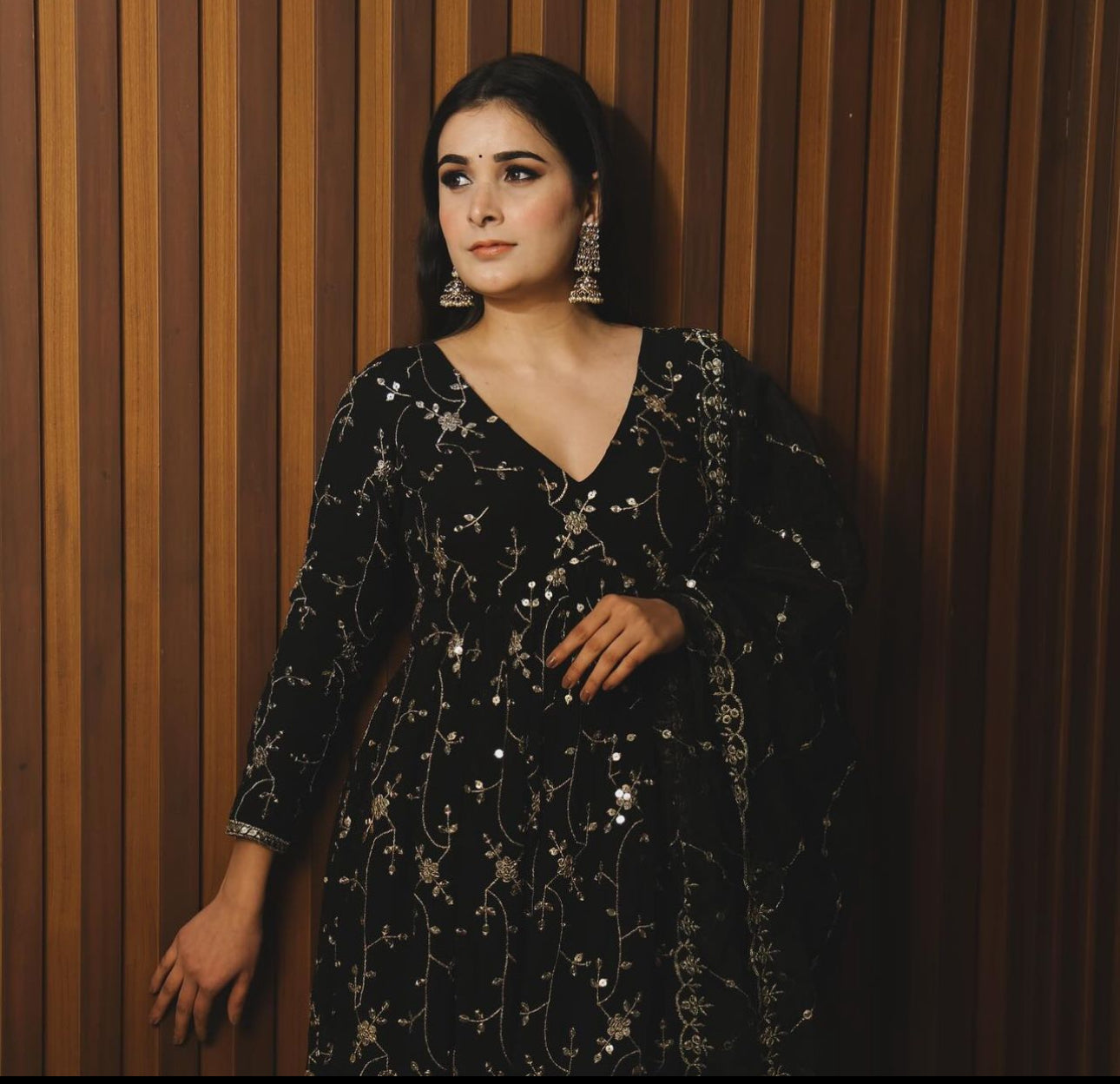 Designer Party Wear Gown With Pent And Dupatta