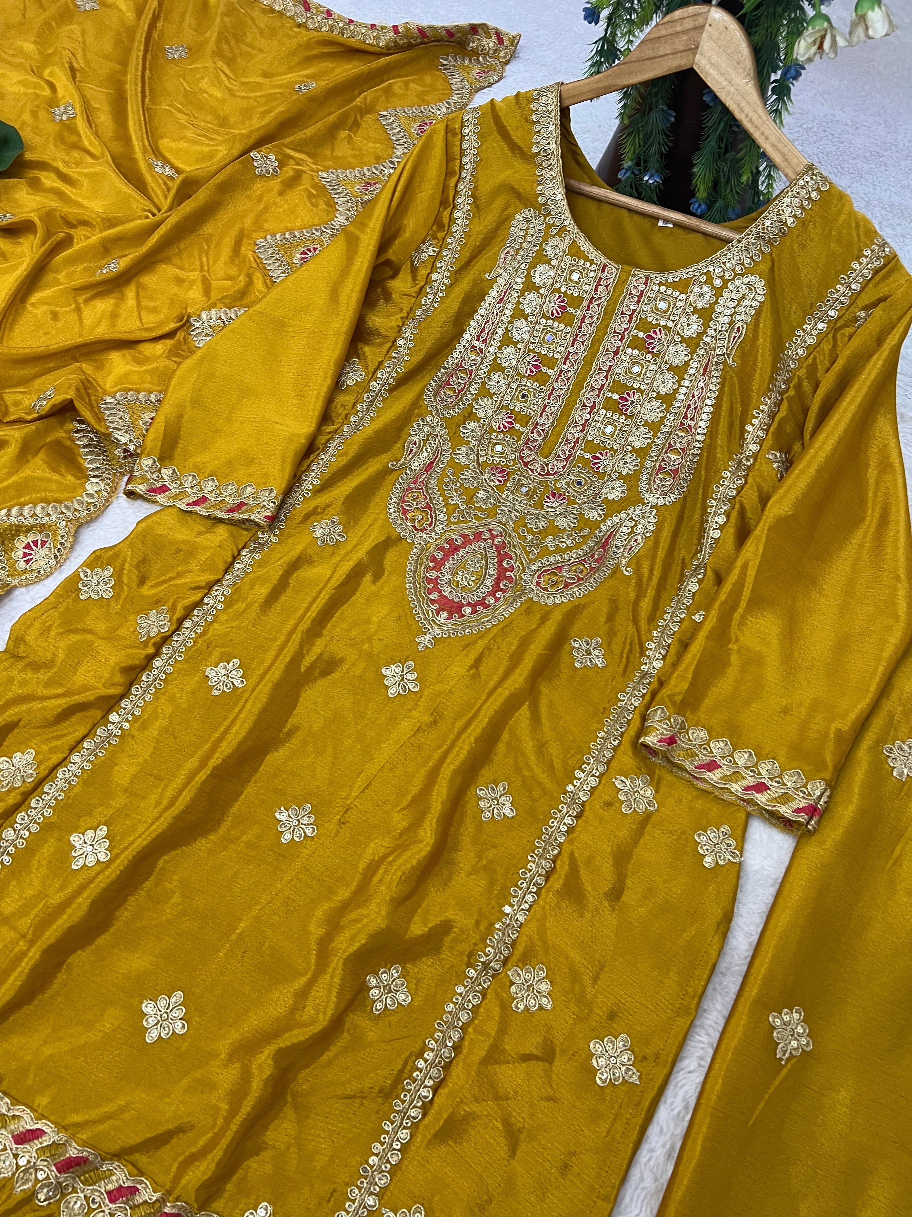 Party Wear Beautiful Top And Bottom With Fancy Dupatta