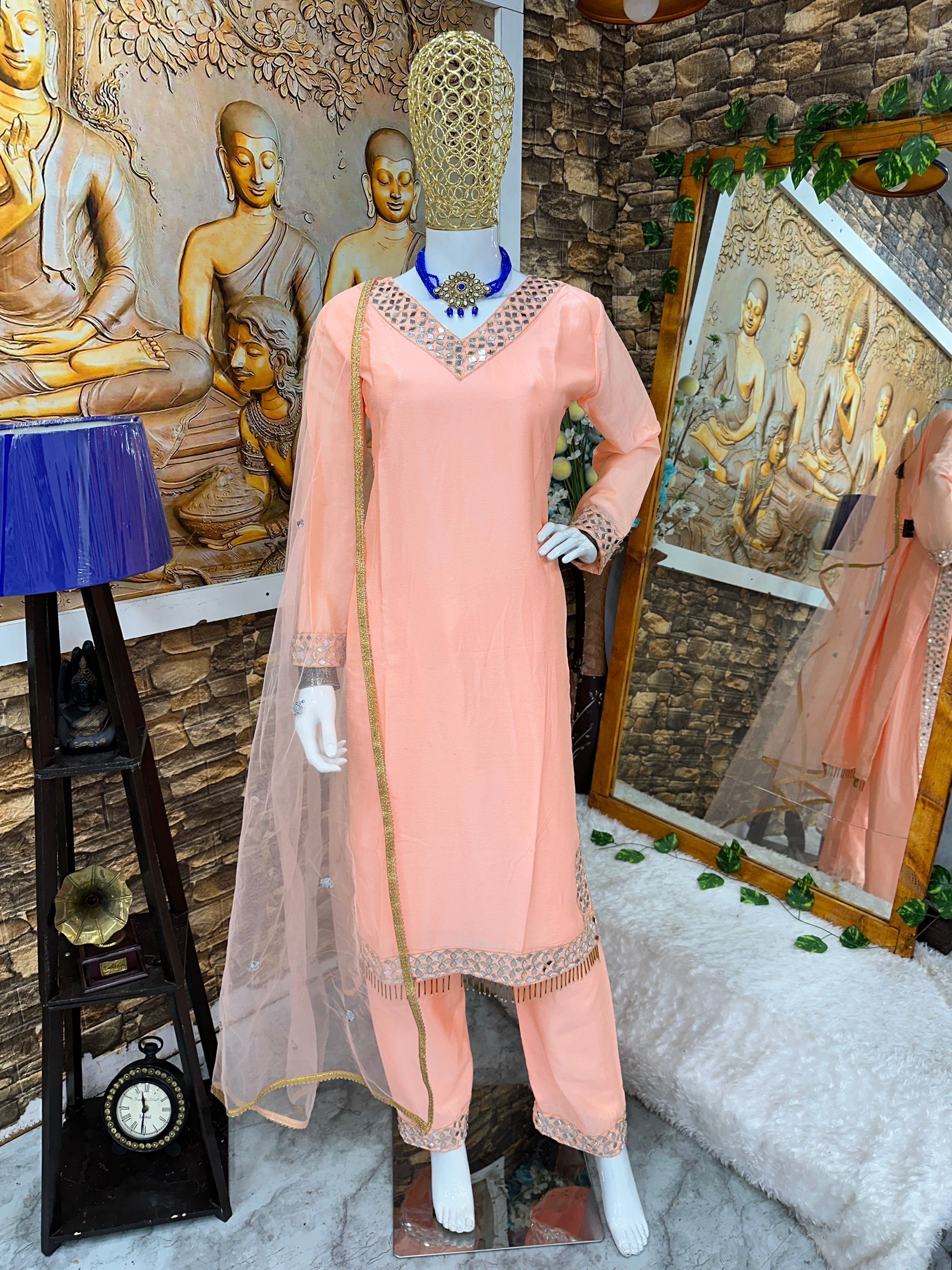 Party Wear Beautiful Top And Bottom With Dupatta