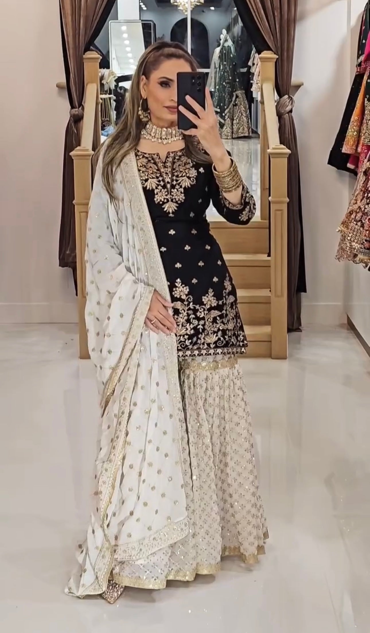 Beautiful Party Wear Top Bottom And Dupatta