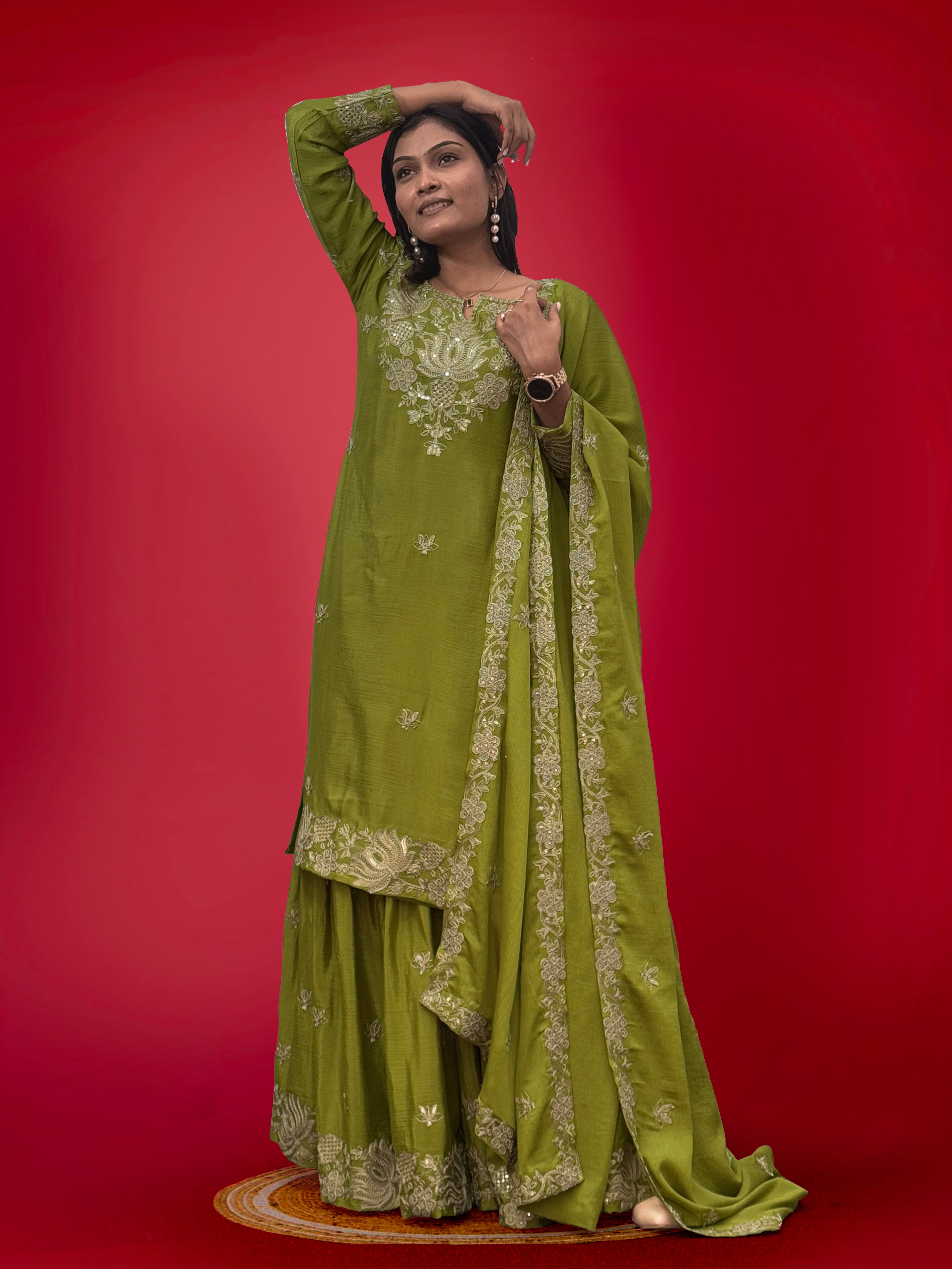 Party Wear Beautiful Top And Bottom With Dupatta